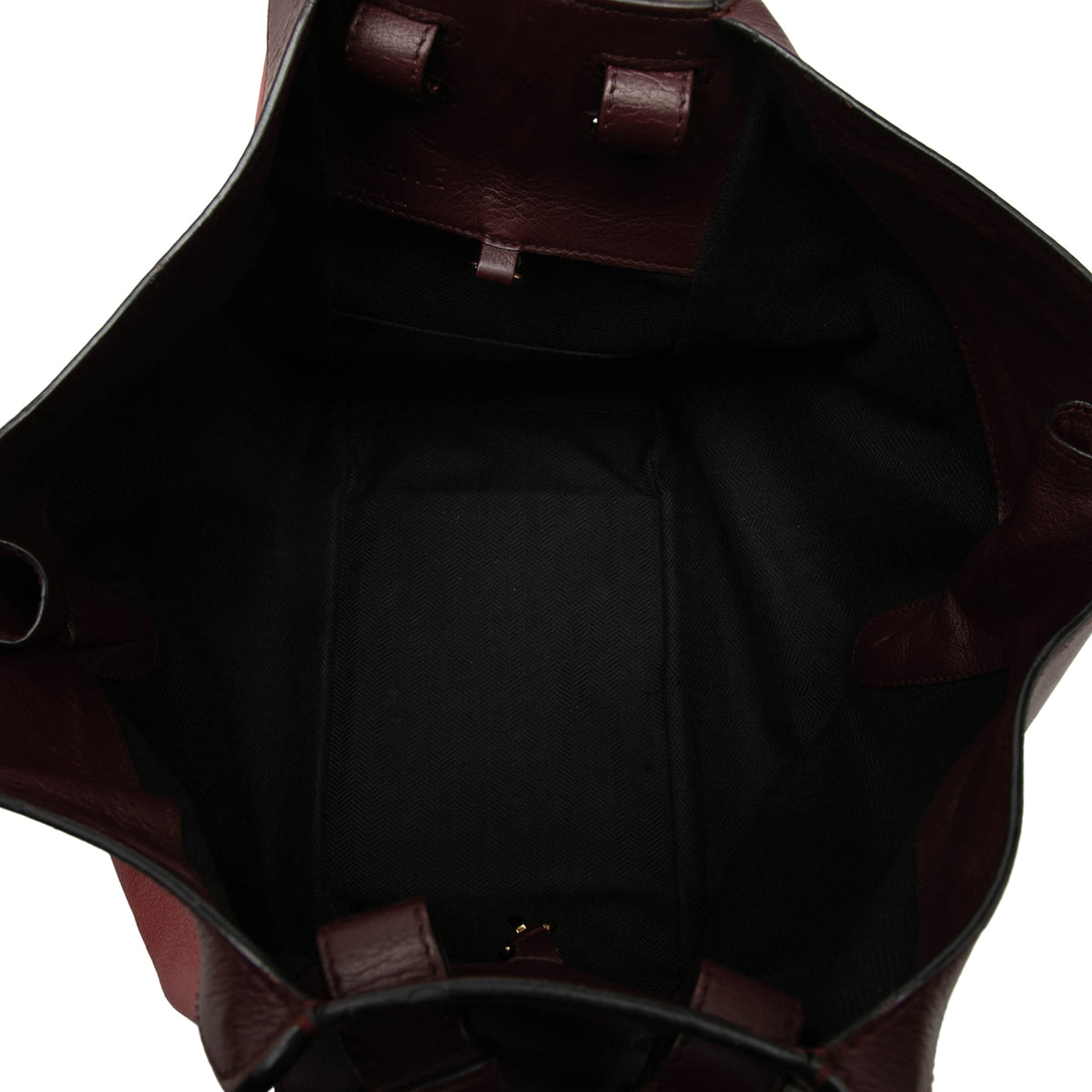 LOEWE Small Bicolor Calfskin Hammock Bag — Red