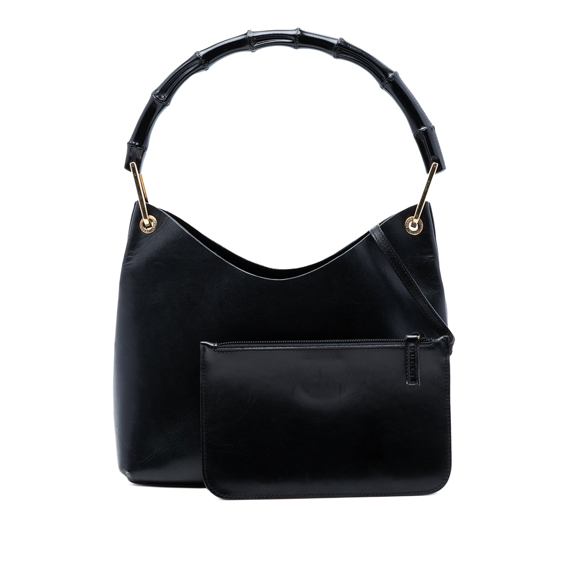 Gucci Leather Bamboo Shoulder Bag
