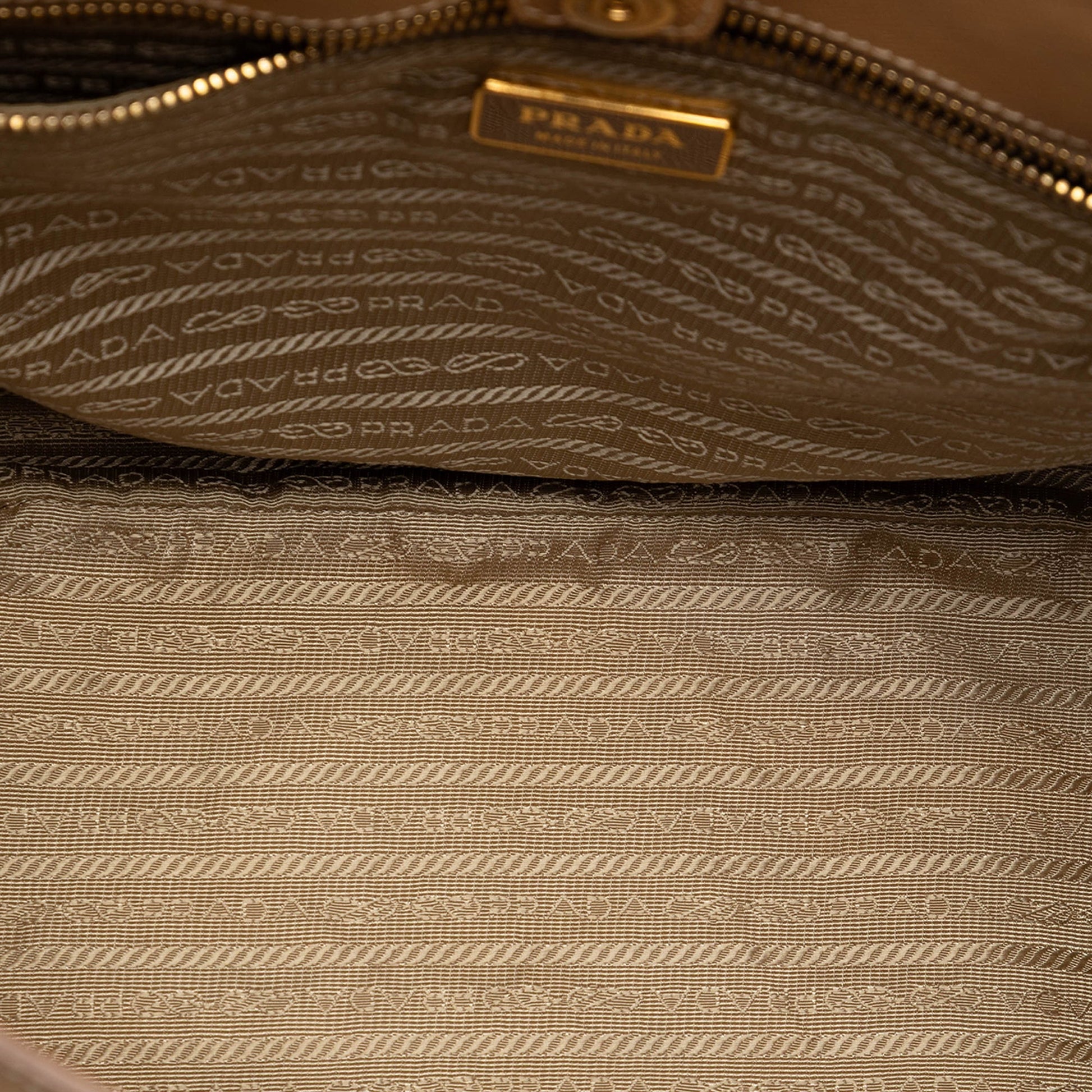 Prada Large Perforated Saffiano Lux Galleria Zip Tote
