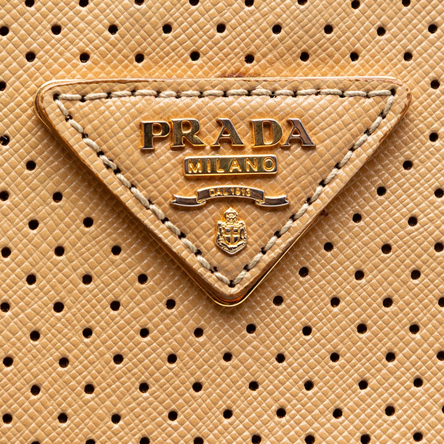 Prada Large Perforated Saffiano Lux Galleria Zip Tote
