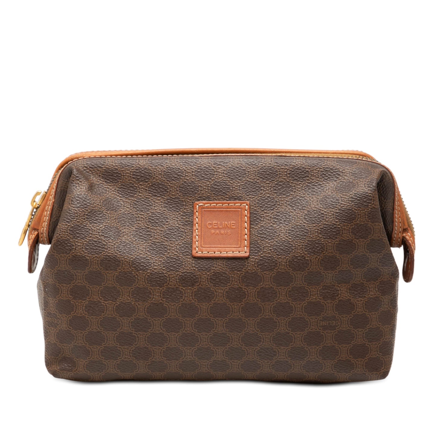 Celine Macadam Coated Canvas Clutch