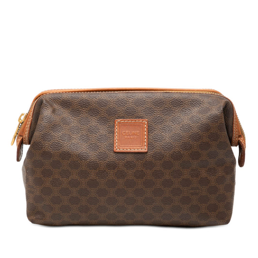 Celine Macadam Coated Canvas Clutch