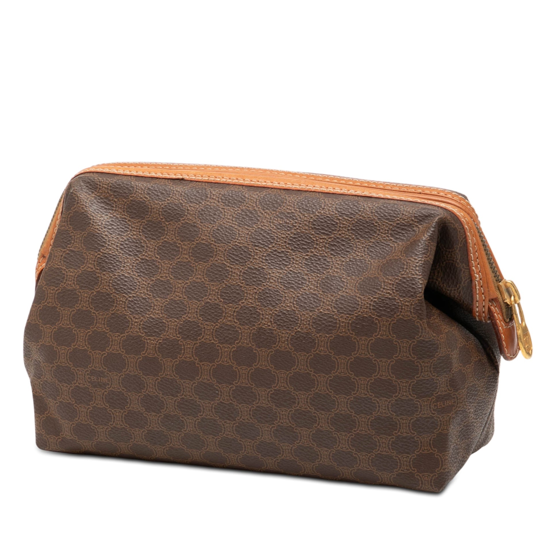 Celine Macadam Coated Canvas Clutch