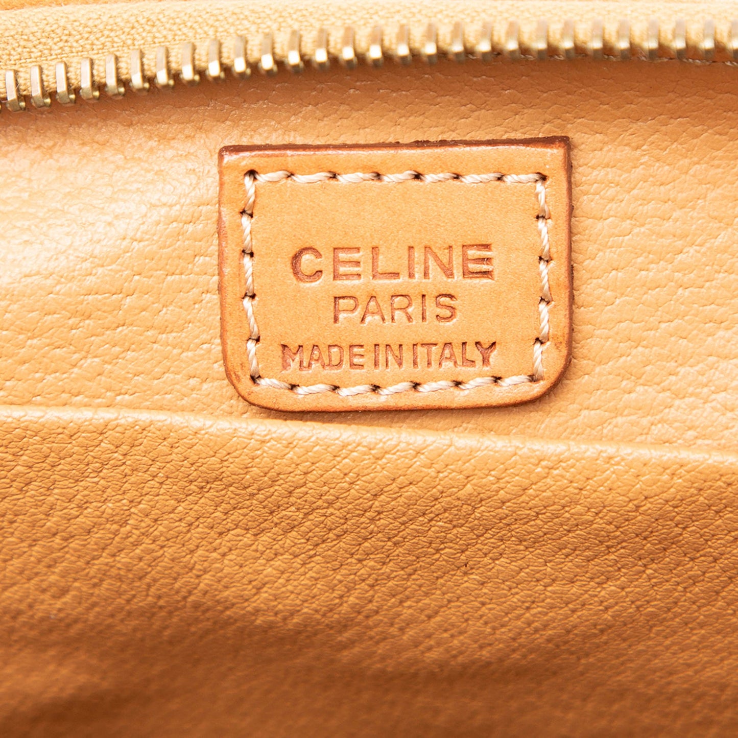 Celine Macadam Coated Canvas Clutch