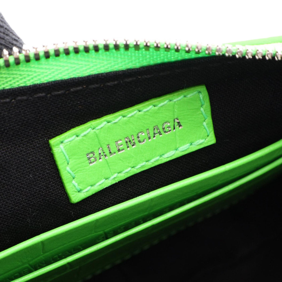 Balenciaga Croc Embossed Leather Motocross Le Cagole XS