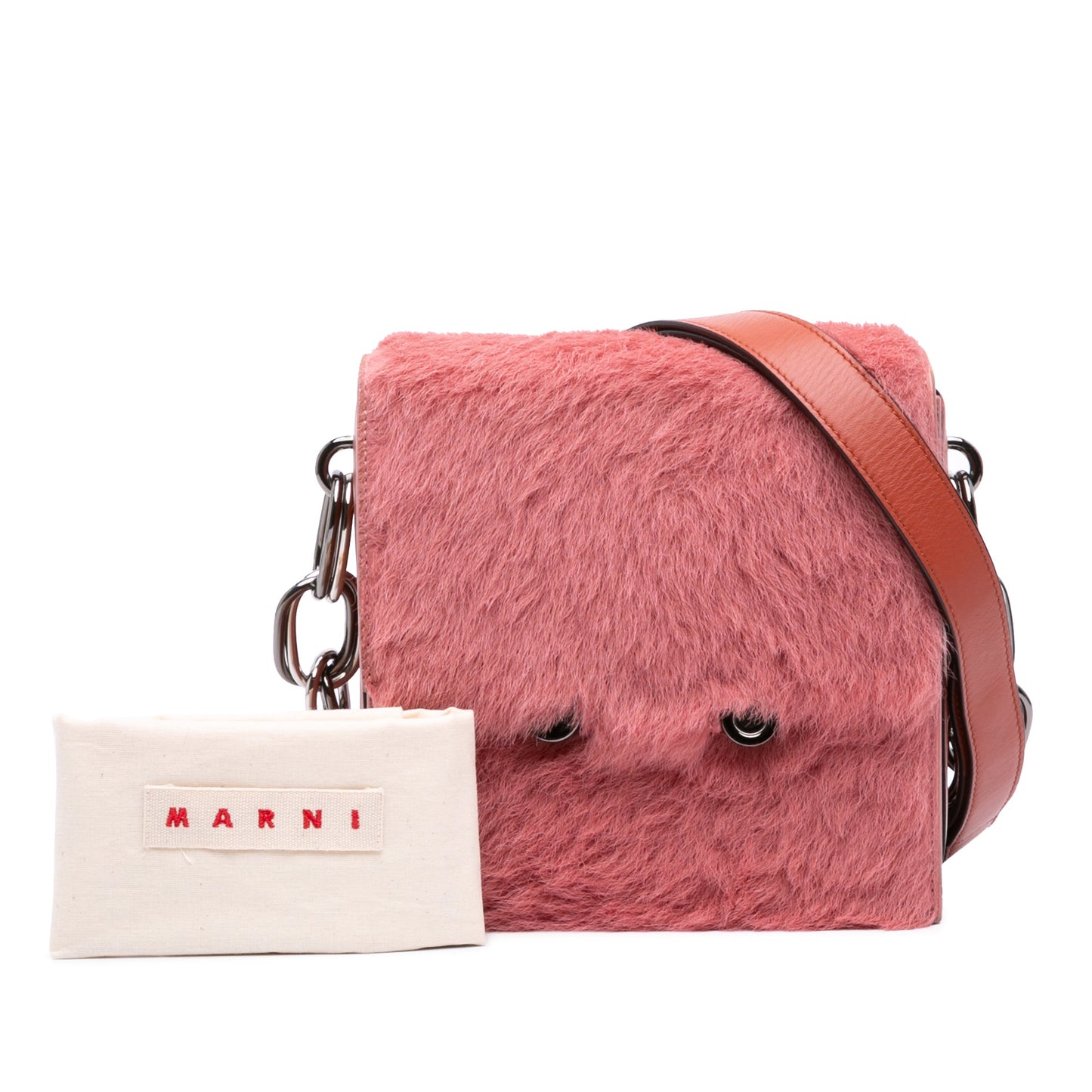 Marni Shearling Chain Crossbody