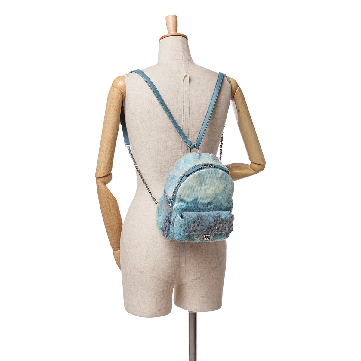 Chanel Mini Sequins and Lambskin Waterfall Backpack