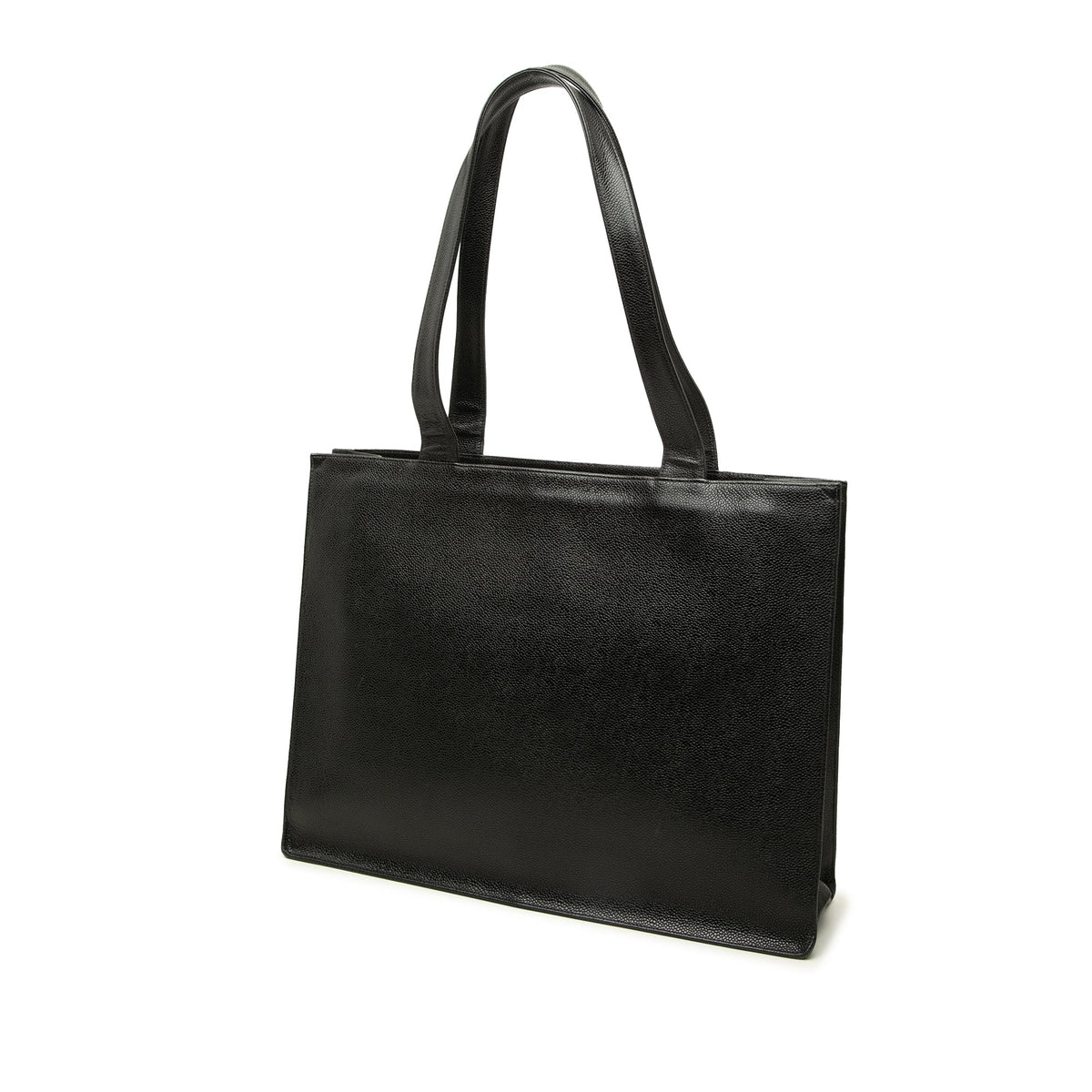 Chanel CC Caviar Tote — Black