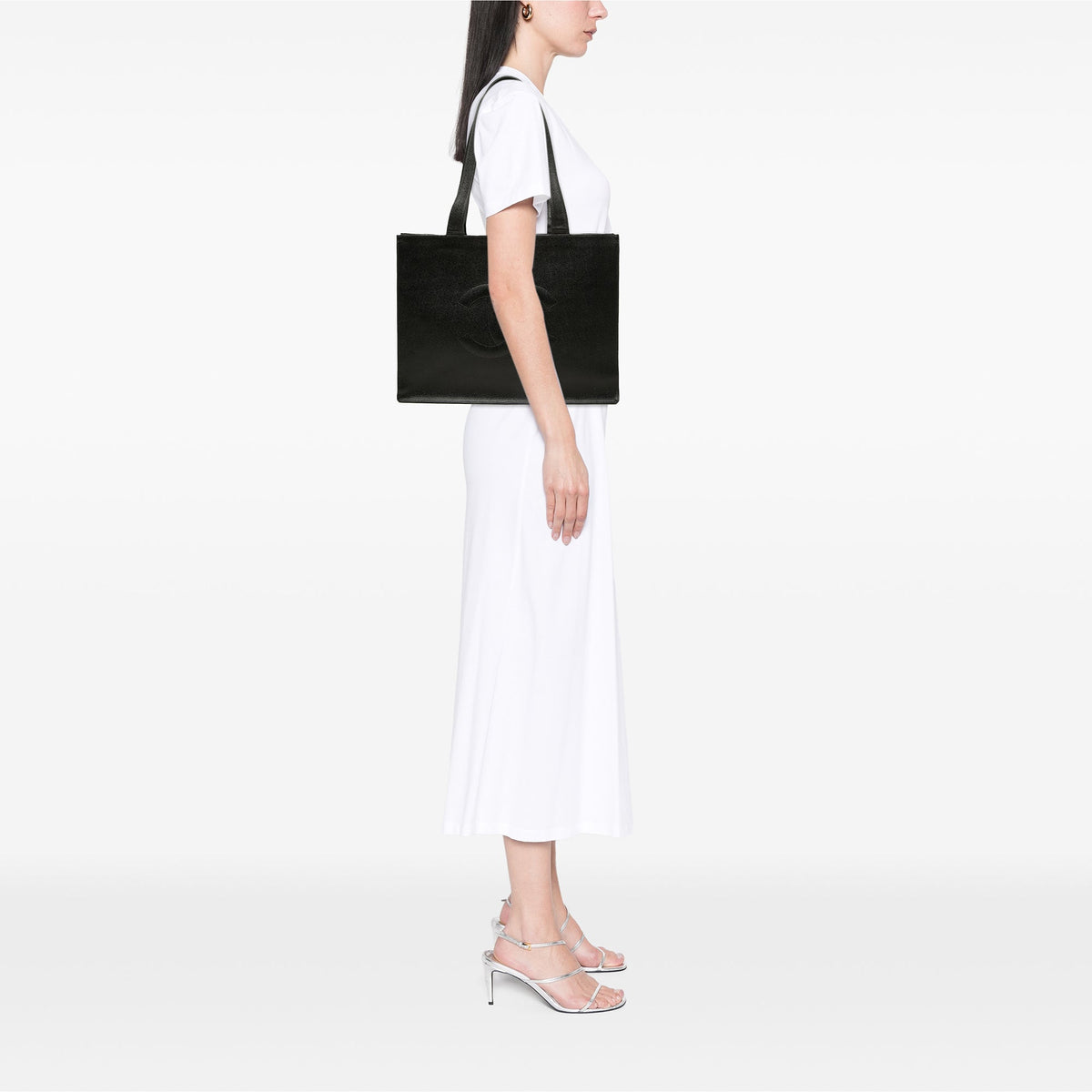 Chanel CC Caviar Tote — Black