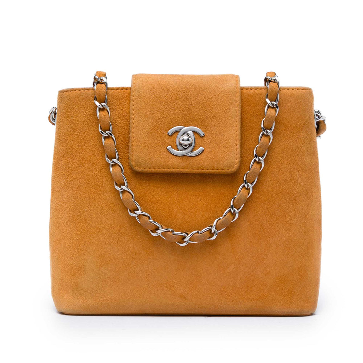 Chanel CC Suede Handbag
