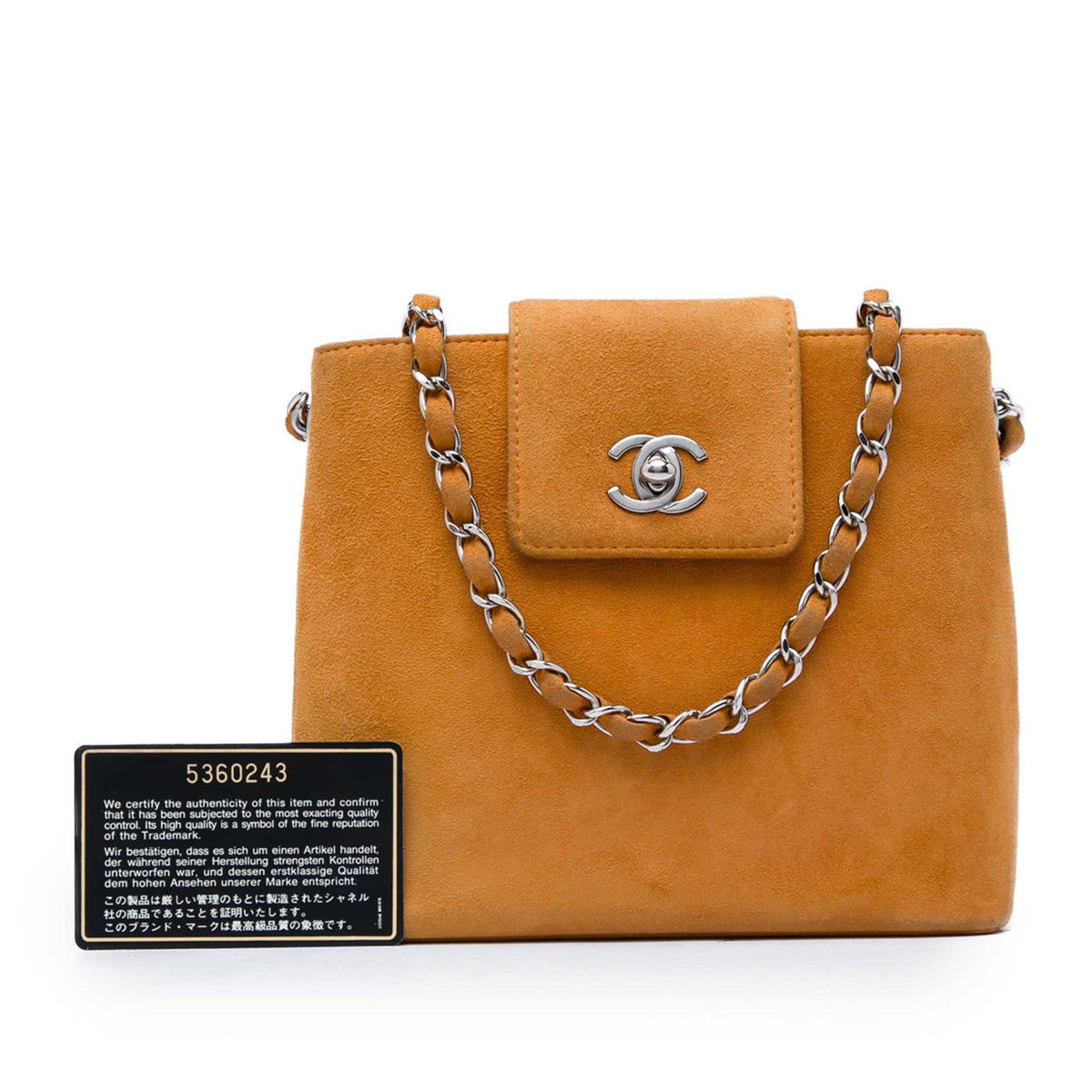 Chanel CC Suede Handbag