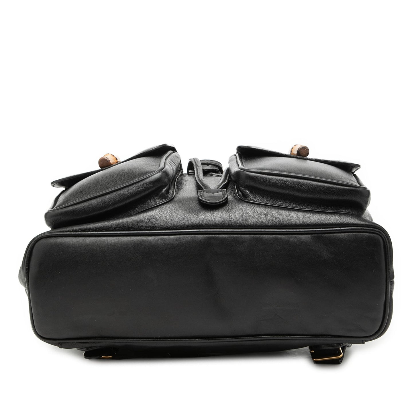 Gucci Calfskin Bamboo Drawstring Backpack