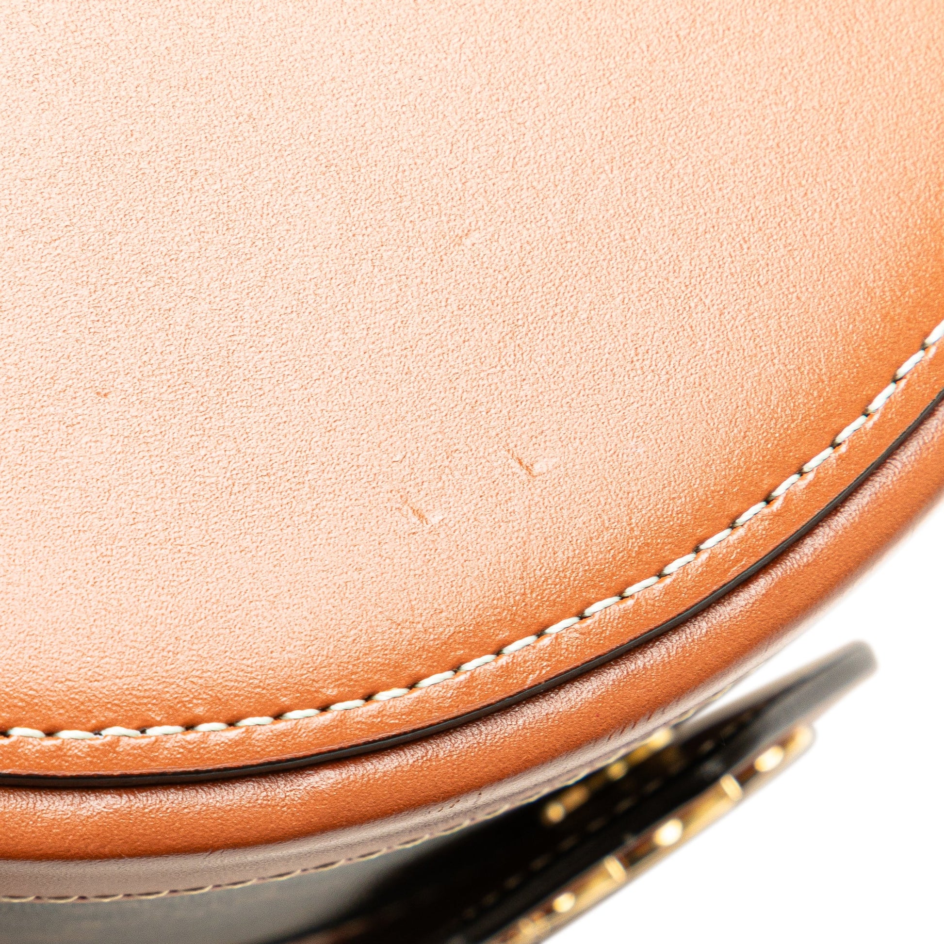 Celine Medium Triomphe Coated Canvas Tambour Crossbody