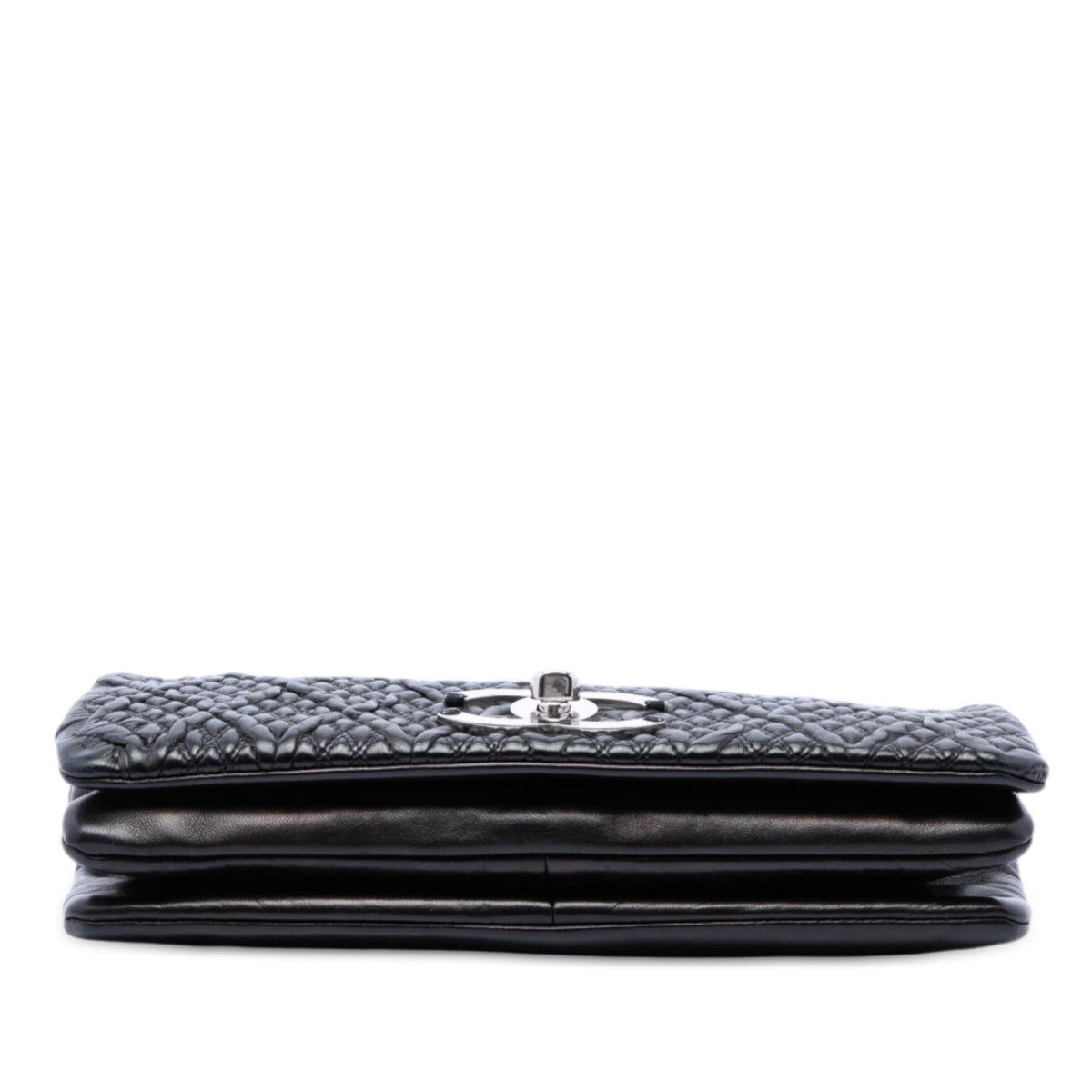 Chanel Small CC Quilted Lambskin Astrakhan Flap