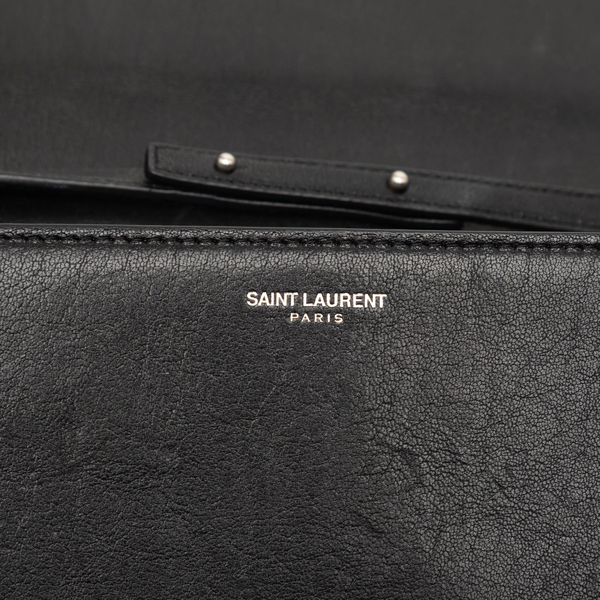 Saint Laurent Calfskin Star Studded Kate Wallet On Chain