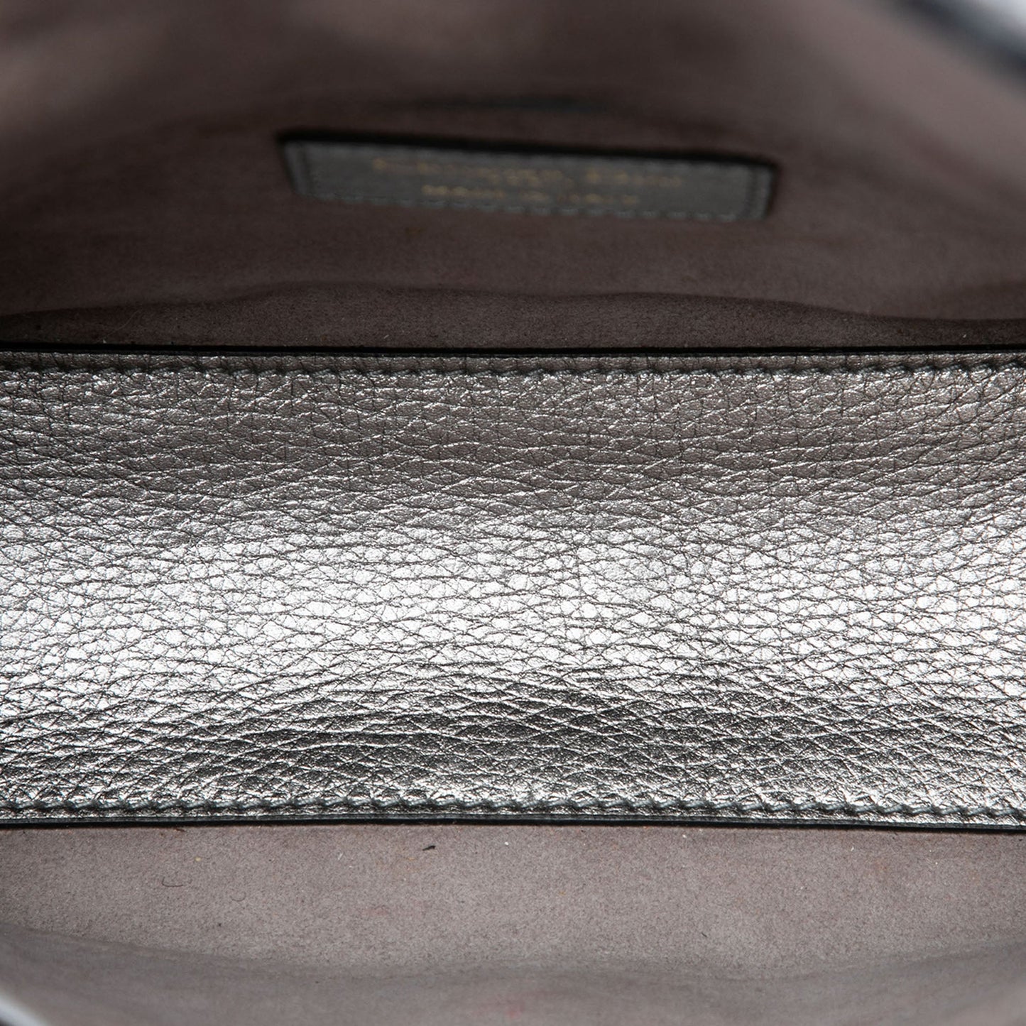 Dior Small Metallic Grained Calfskin Cannage Supple Lady Dior