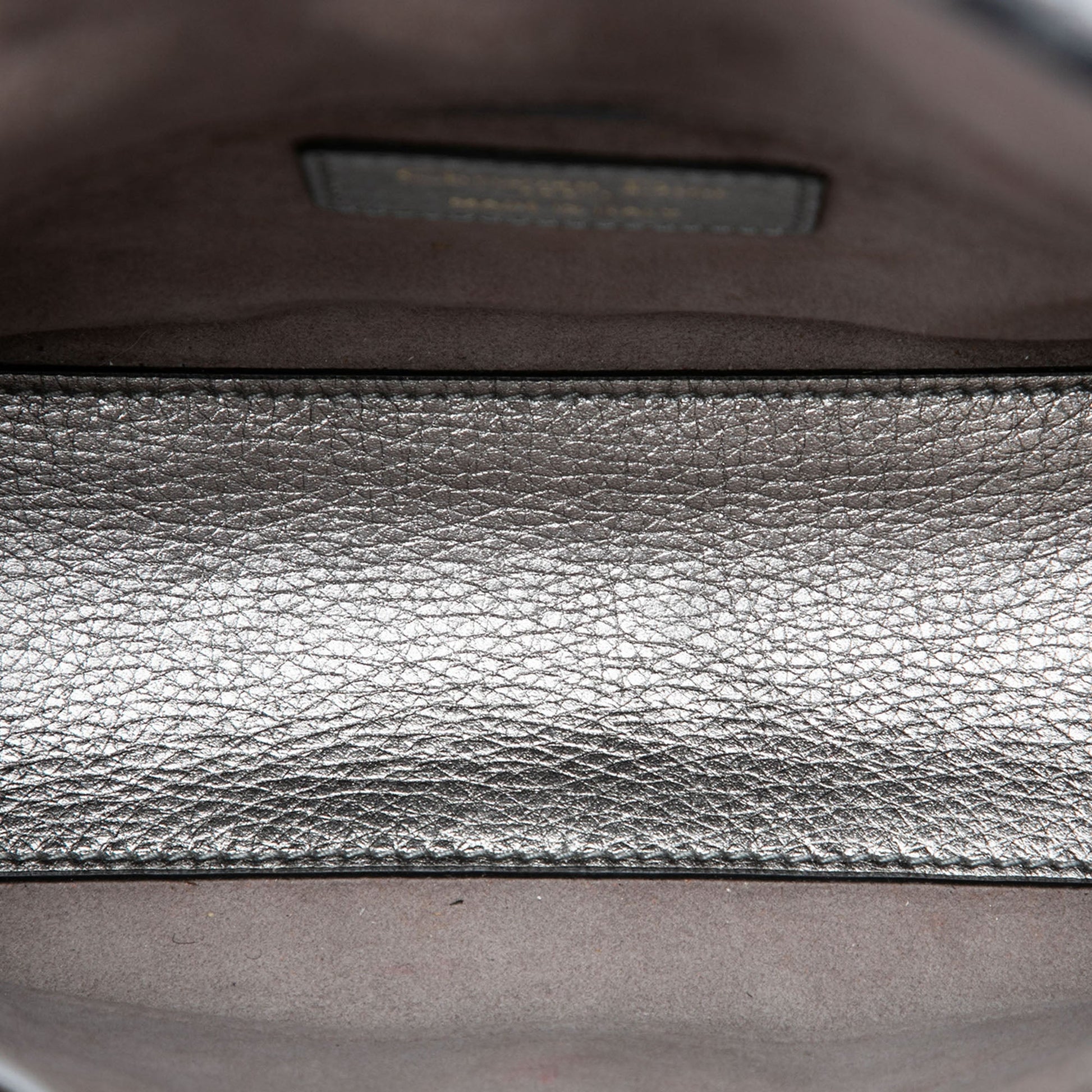 Dior Small Metallic Grained Calfskin Cannage Supple Lady Dior