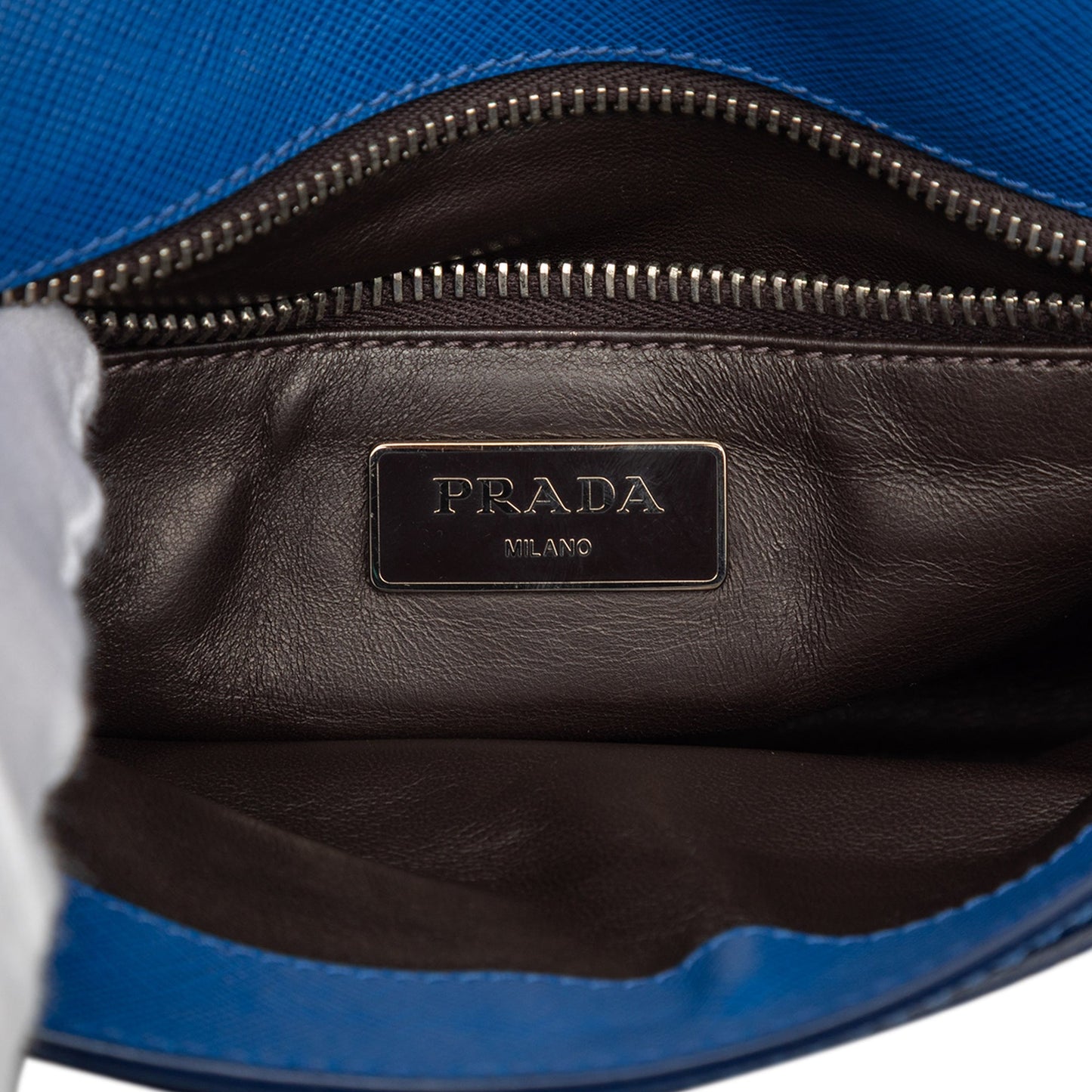 Prada Saffiano Envelope Pushlock Clutch