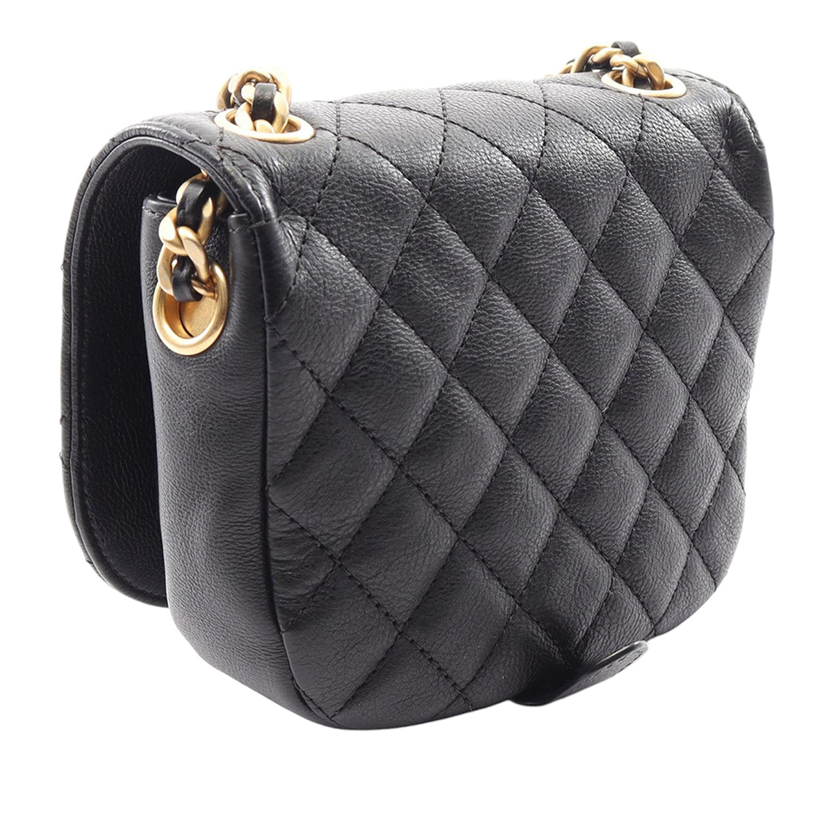 Chanel Quilted Grained Calfskin Casual Trip Messenger
