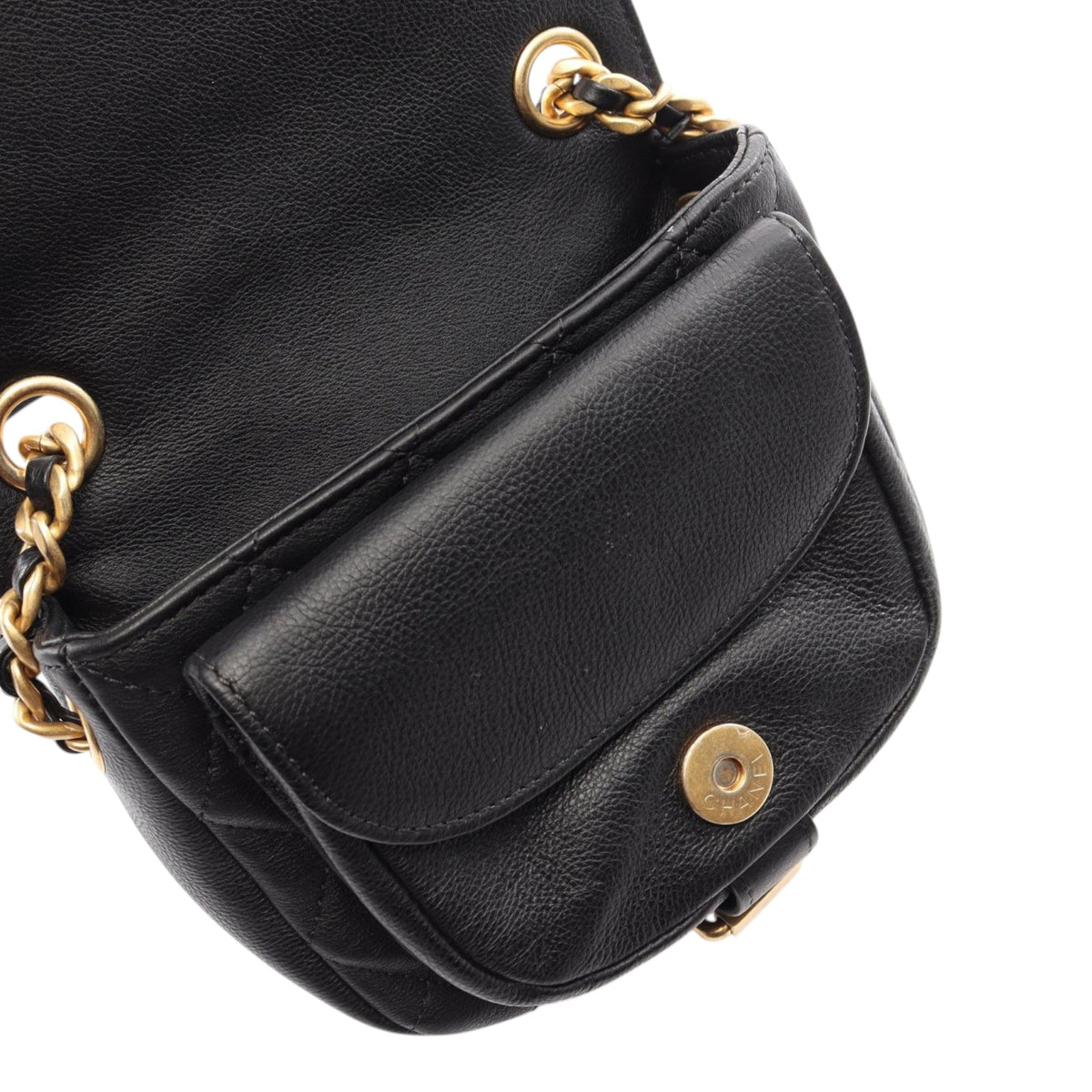 Chanel Quilted Grained Calfskin Casual Trip Messenger