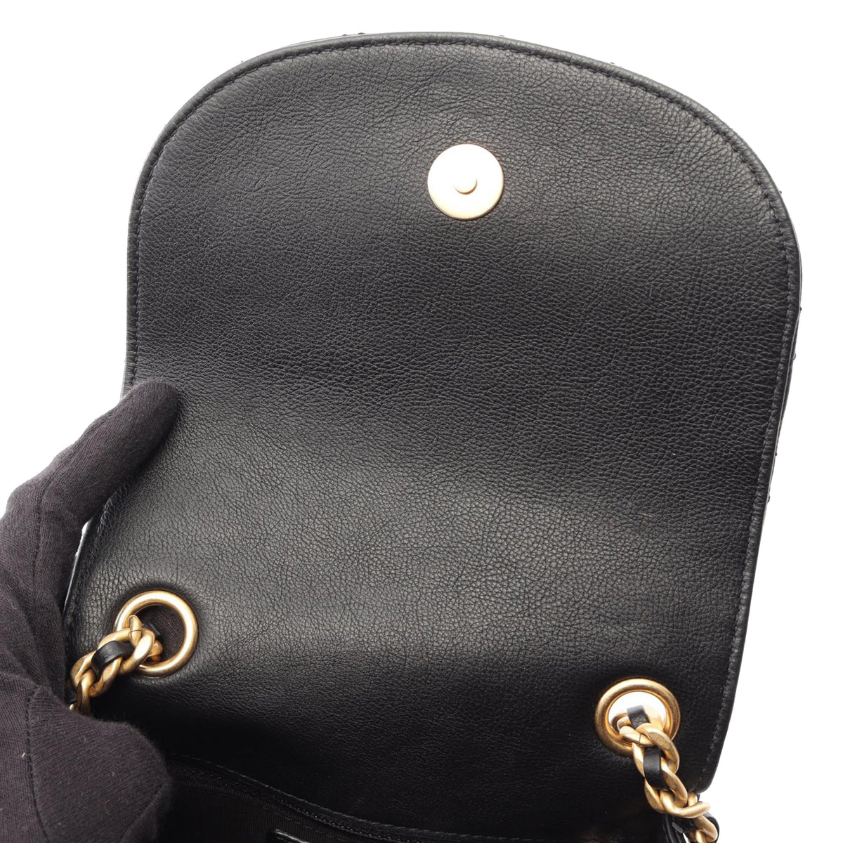 Chanel Quilted Grained Calfskin Casual Trip Messenger
