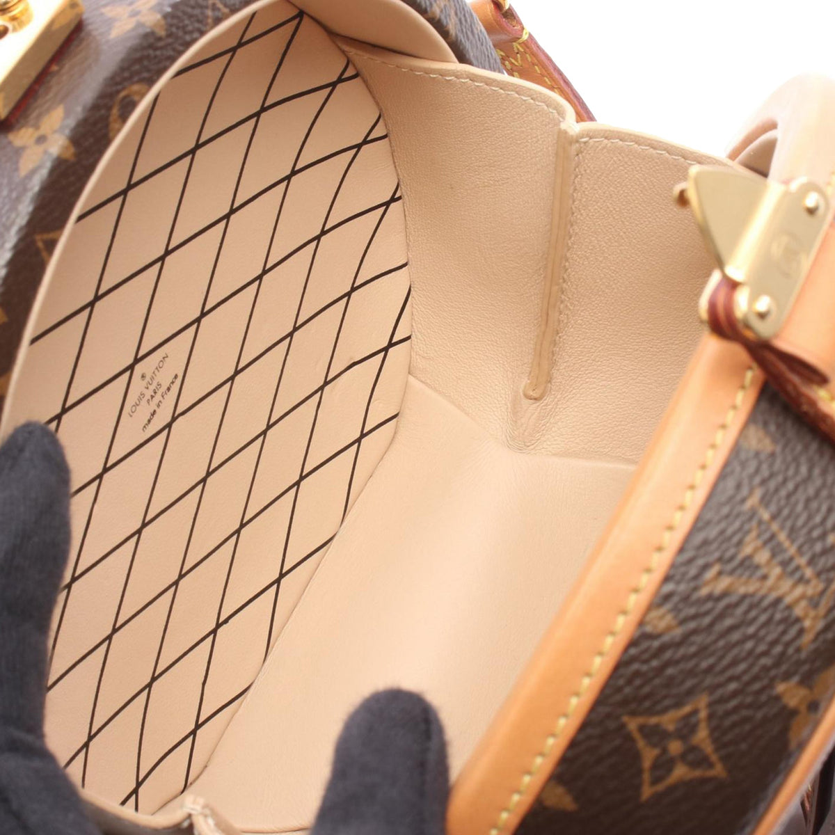 Louis Vuitton Monogram Petite Boite Chapeau — Brown