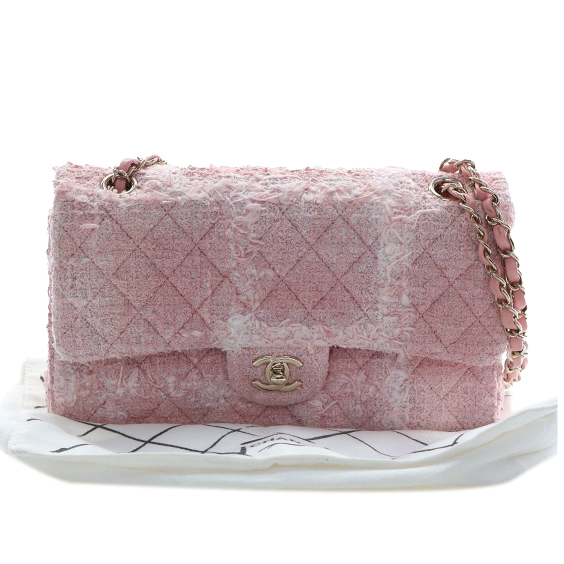 Chanel Medium Classic Tweed Double Flap