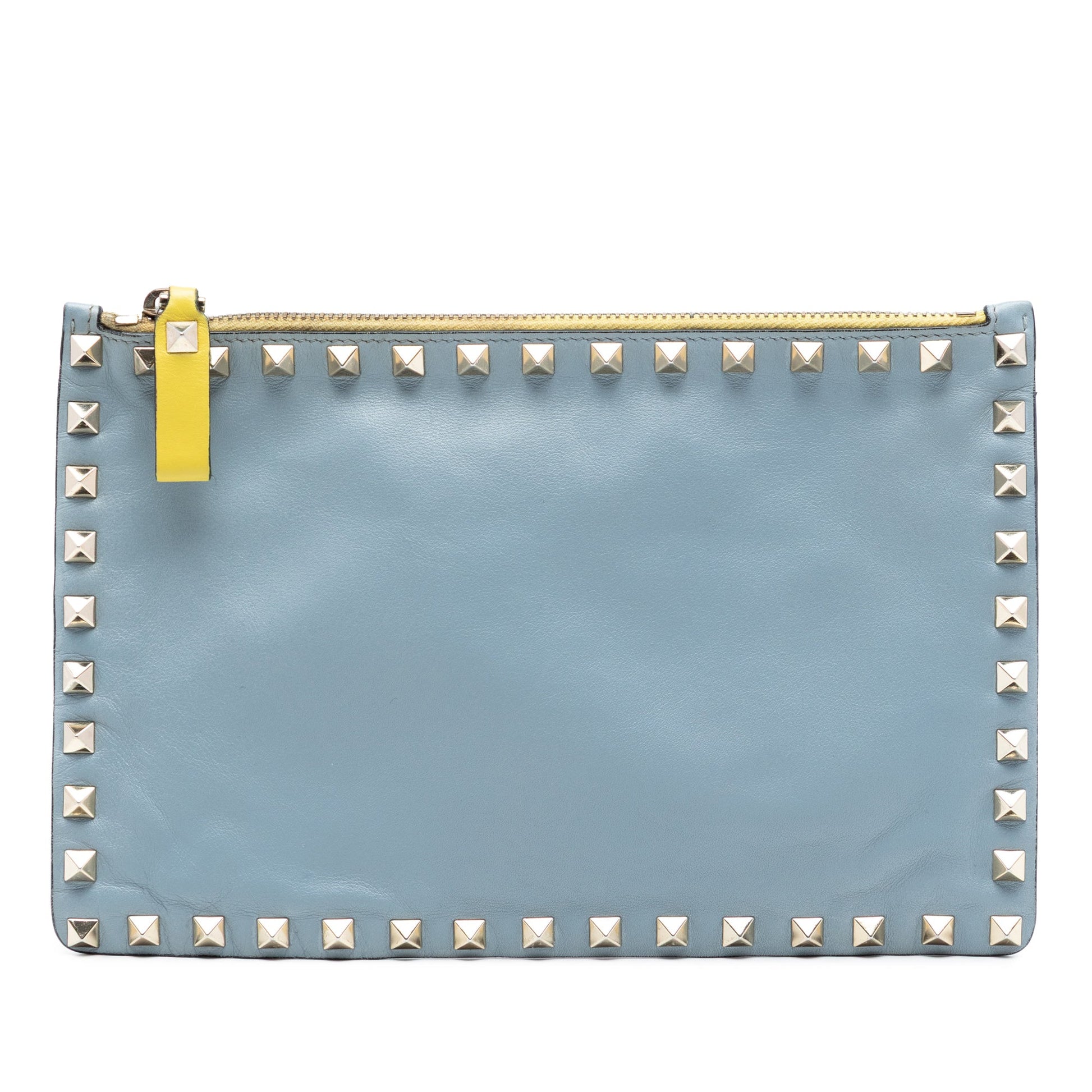 Valentino Bicolor Leather Rockstud Clutch