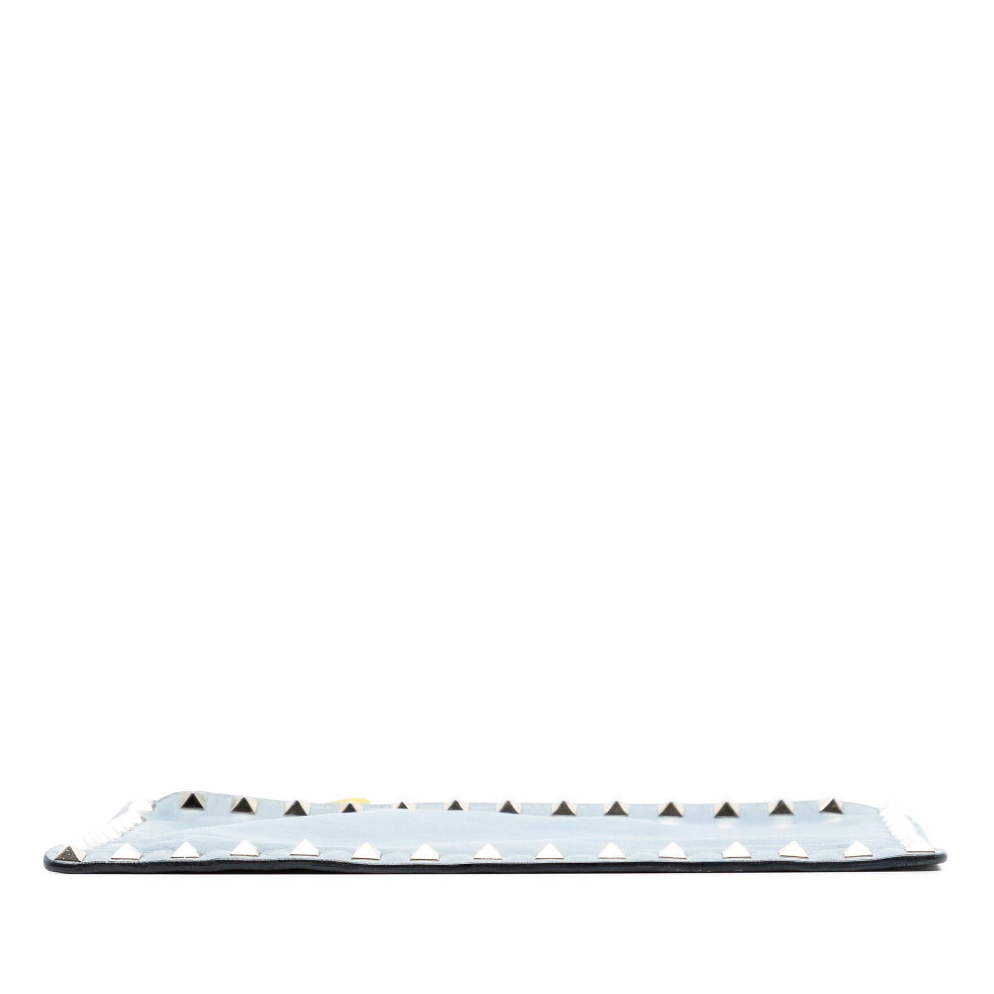 Valentino Bicolor Leather Rockstud Clutch