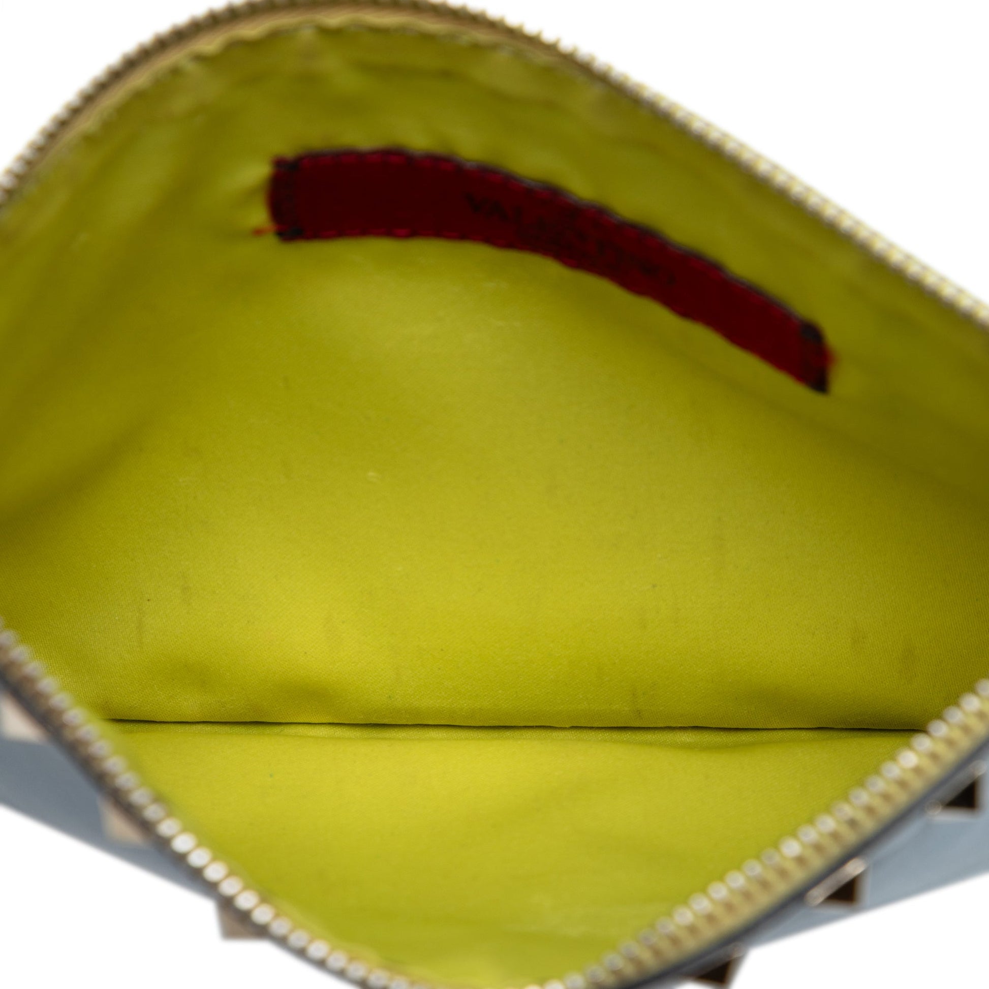 Valentino Bicolor Leather Rockstud Clutch
