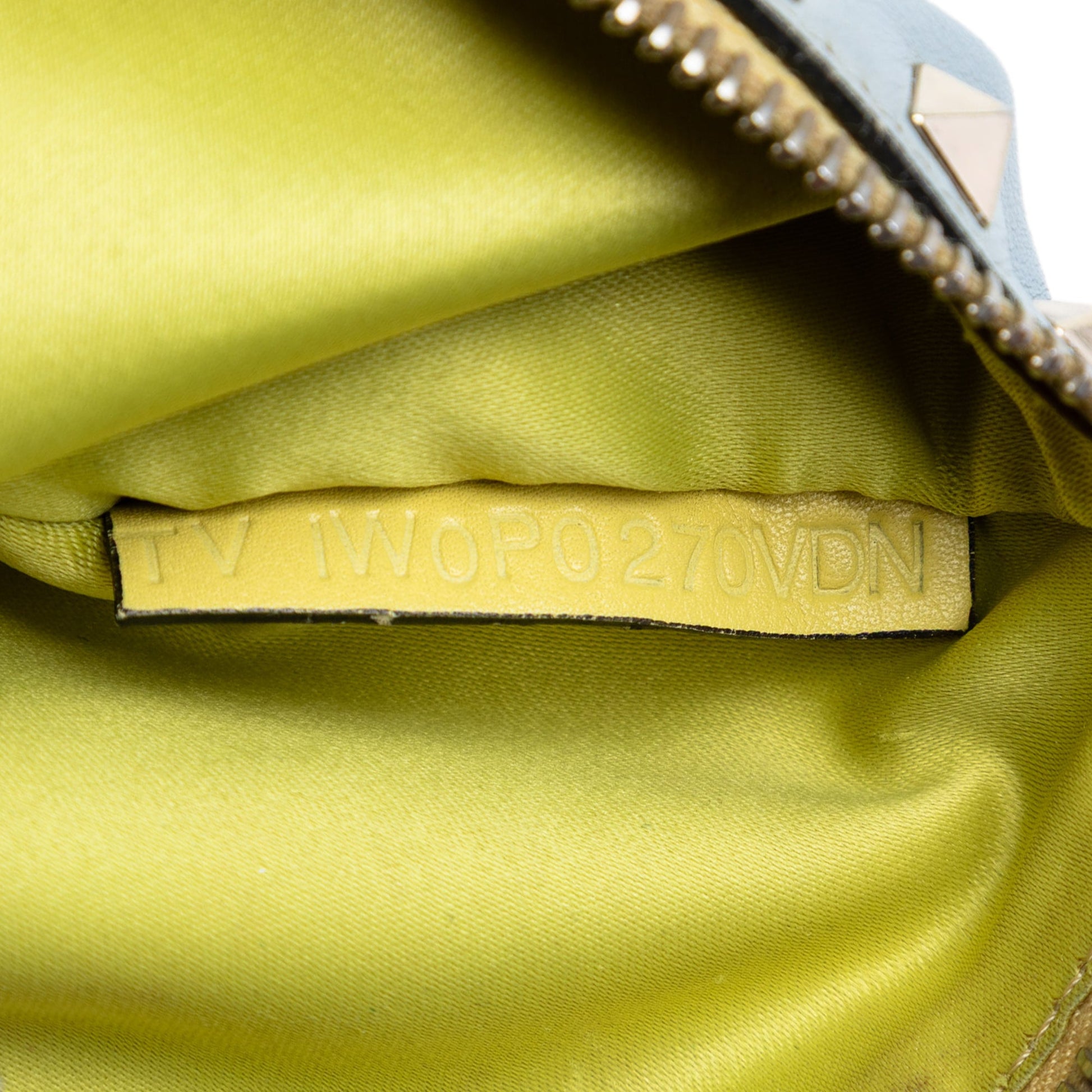 Valentino Bicolor Leather Rockstud Clutch