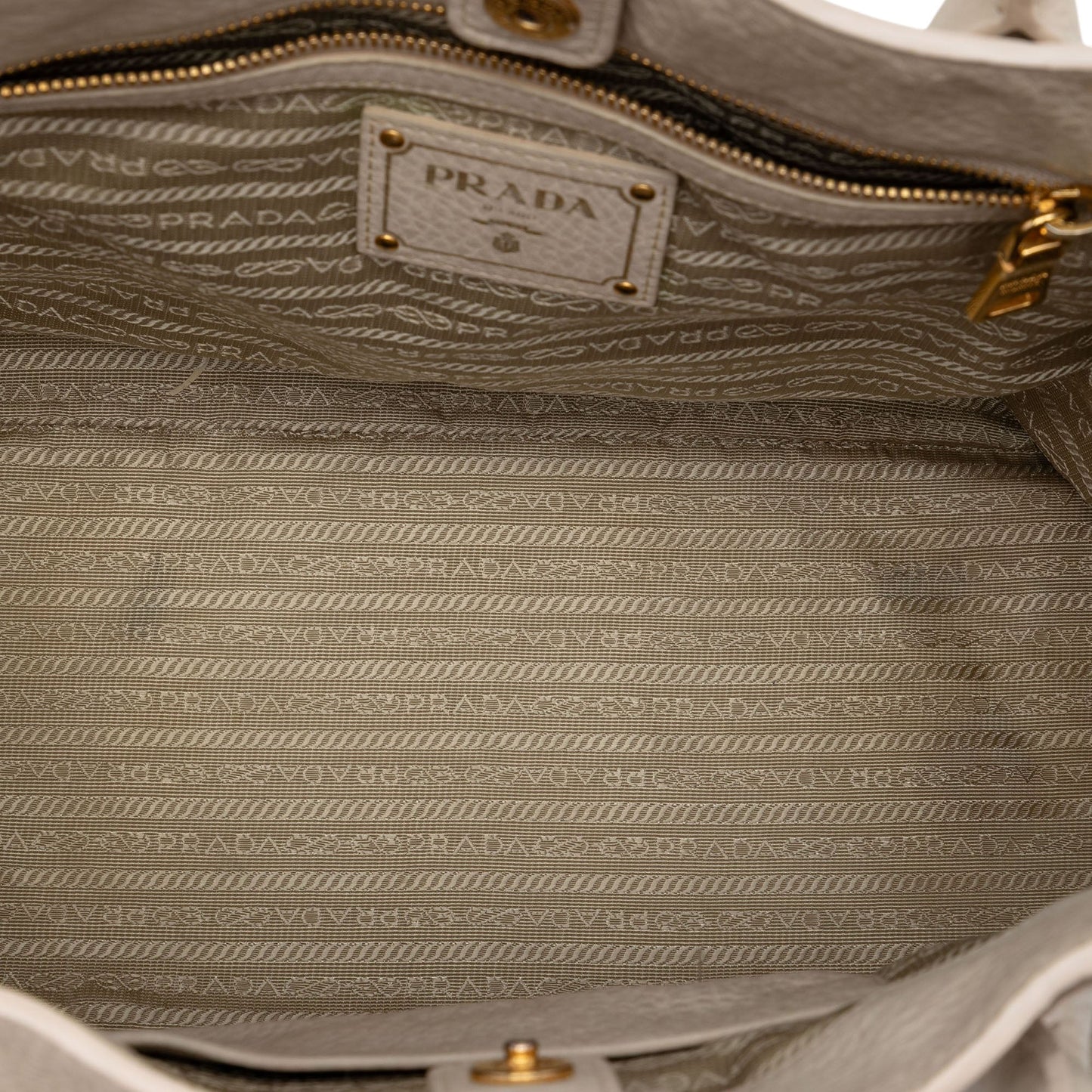 Prada Vitello Daino Open Convertible Tote