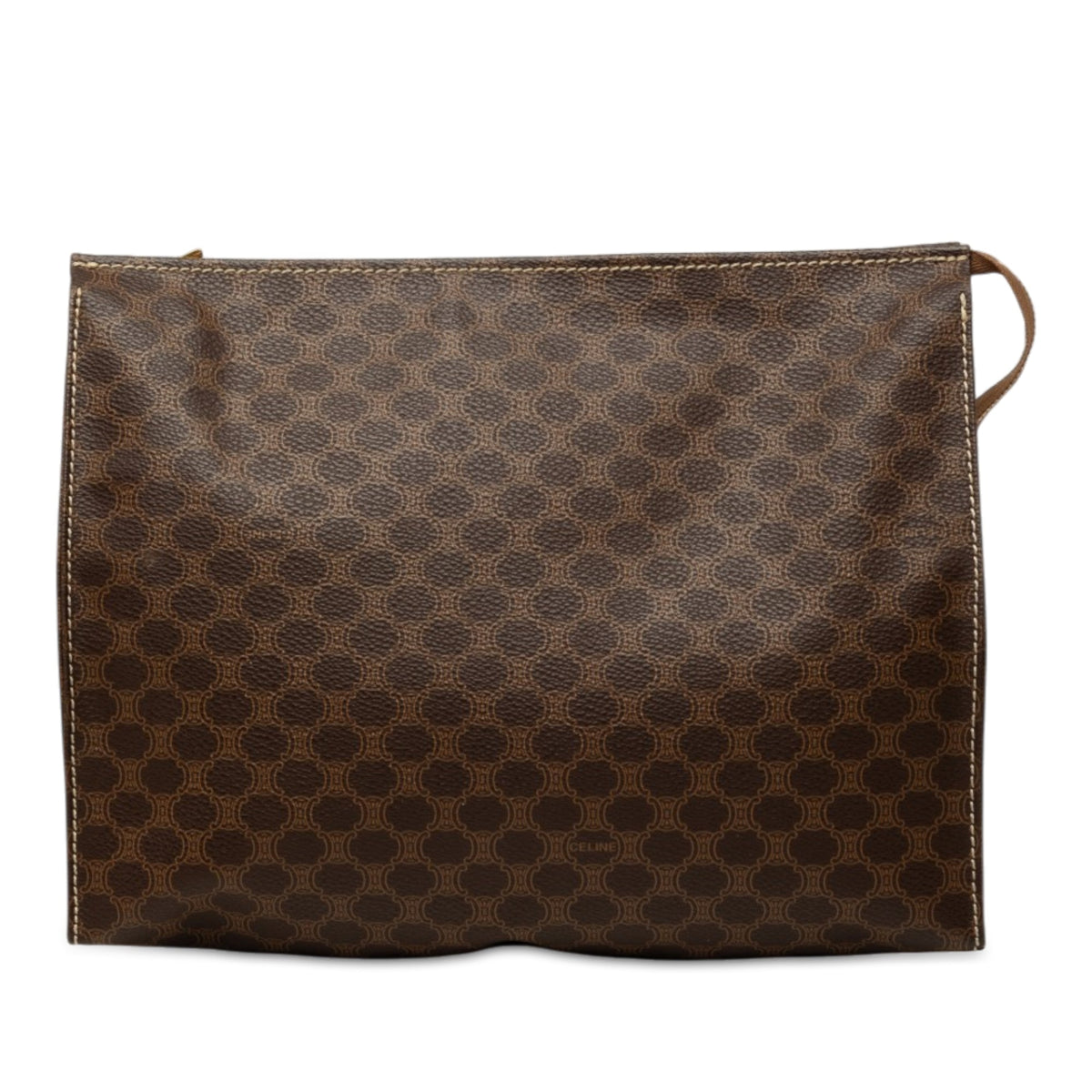 Celine Macadam Coated Canvas Clutch