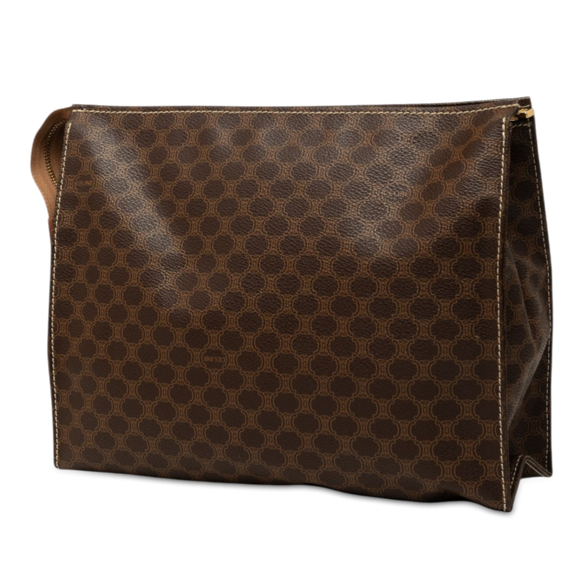 Celine Macadam Coated Canvas Clutch