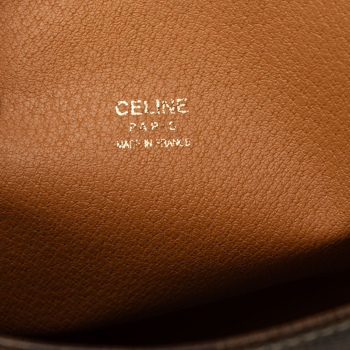 Celine Macadam Coated Canvas Clutch