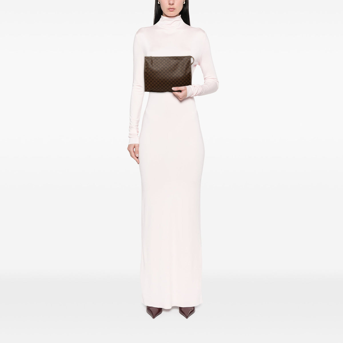 Celine Macadam Coated Canvas Clutch