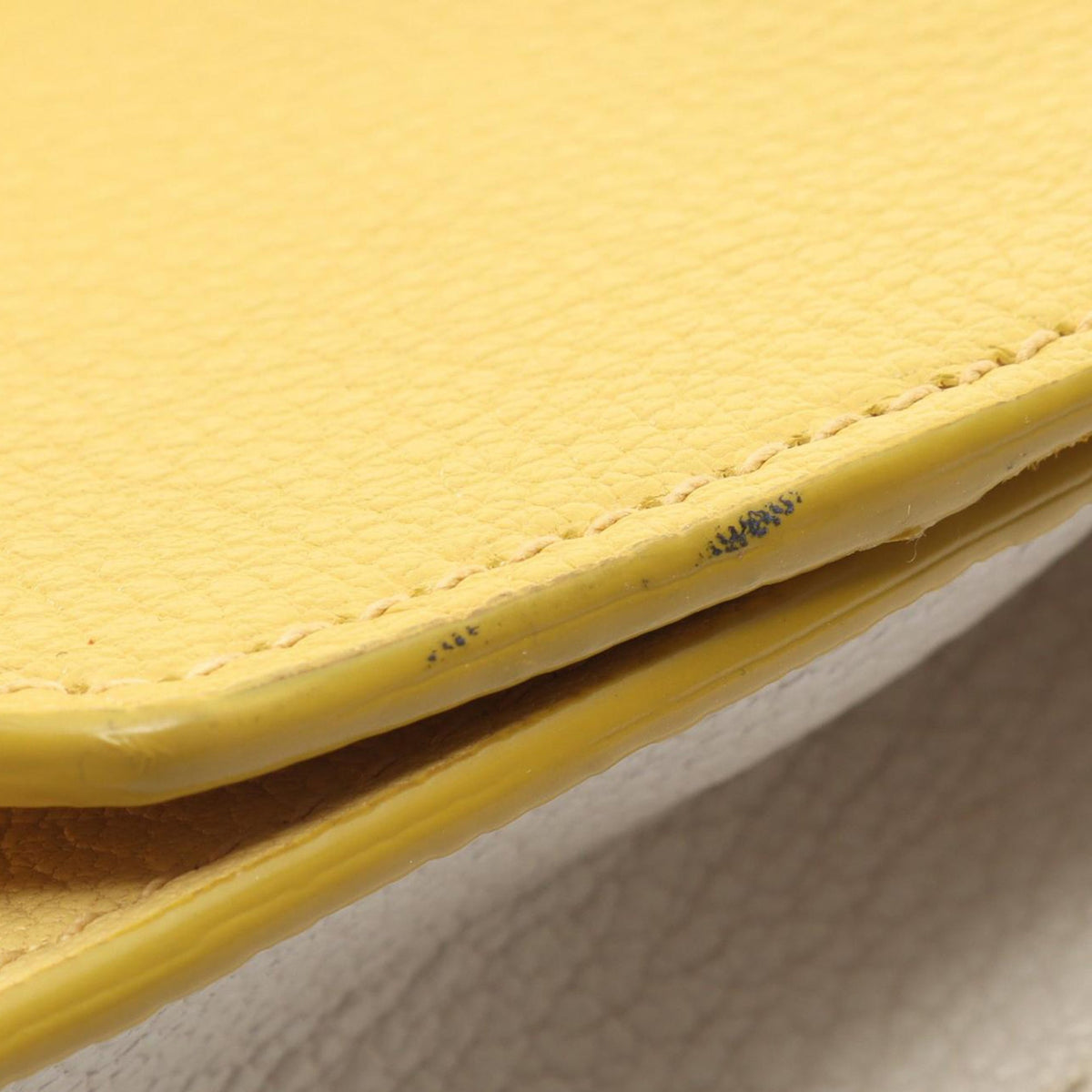 Miu Miu Goatskin Madras Crossbody — Yellow