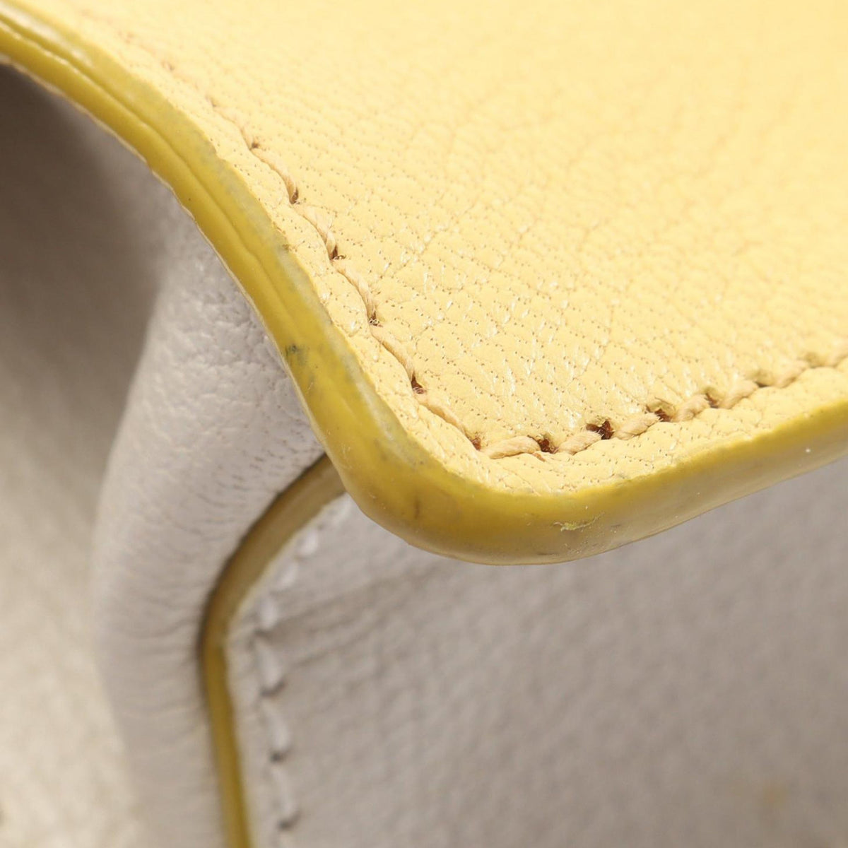 Miu Miu Goatskin Madras Crossbody — Yellow