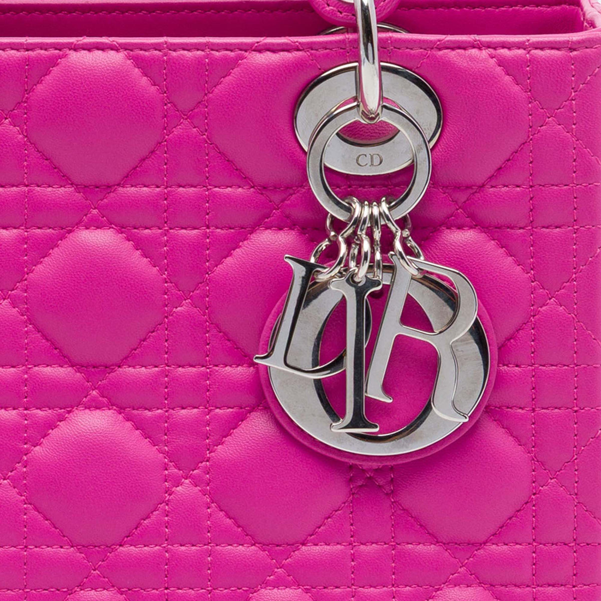 Dior Medium Lambskin Cannage Lady Dior
