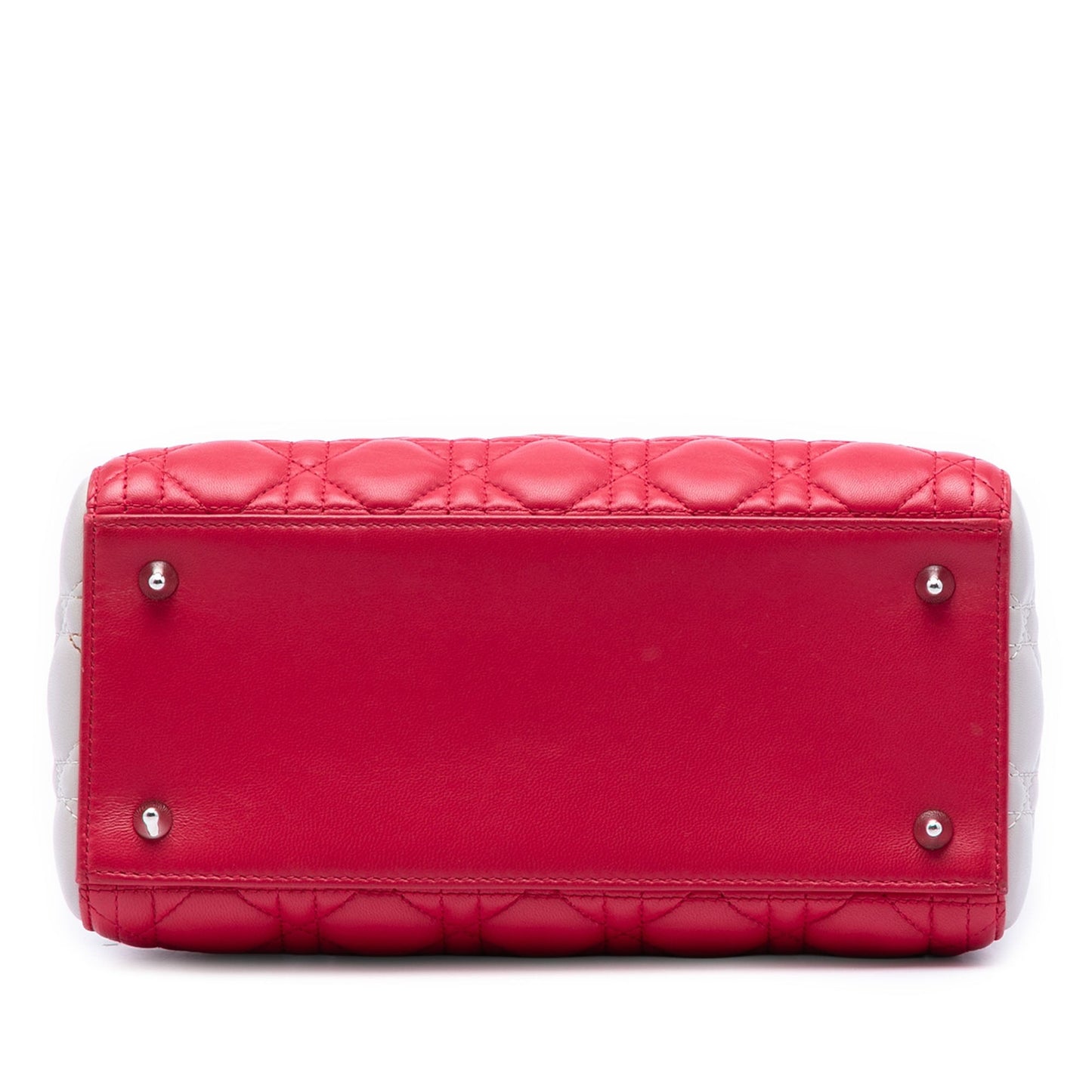 Dior Medium Bicolor Lambskin Cannage Lady Dior