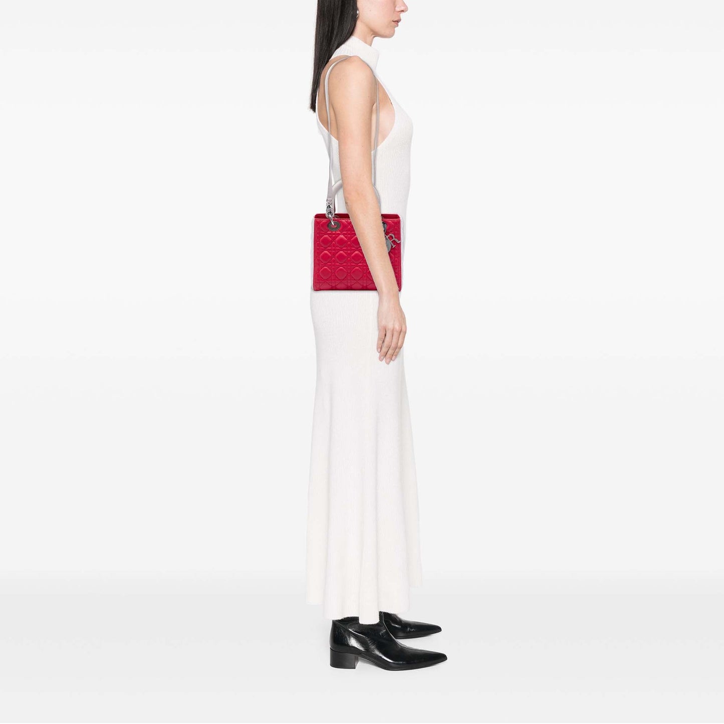 Dior Medium Bicolor Lambskin Cannage Lady Dior