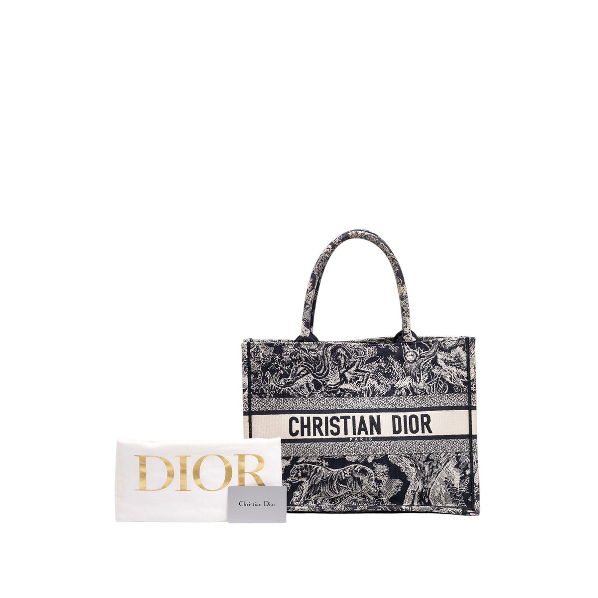 Dior Medium Canvas Embroidered Reverse Dioriviera Toile De Jouy Book Tote