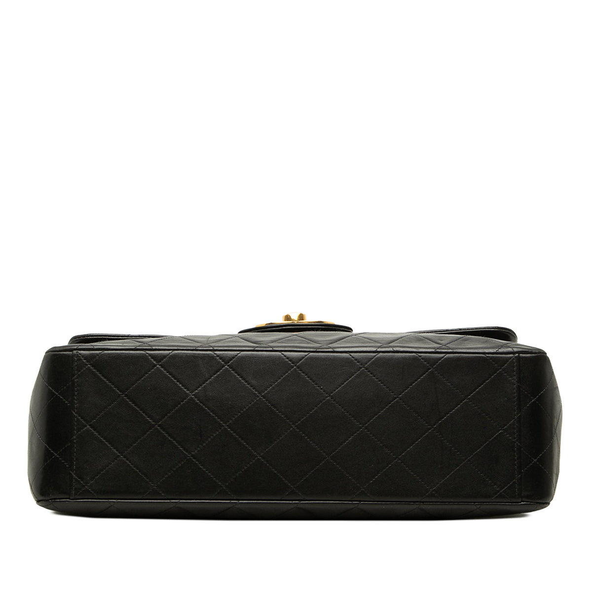 Chanel Maxi XL Classic Lambskin Single Flap — Black