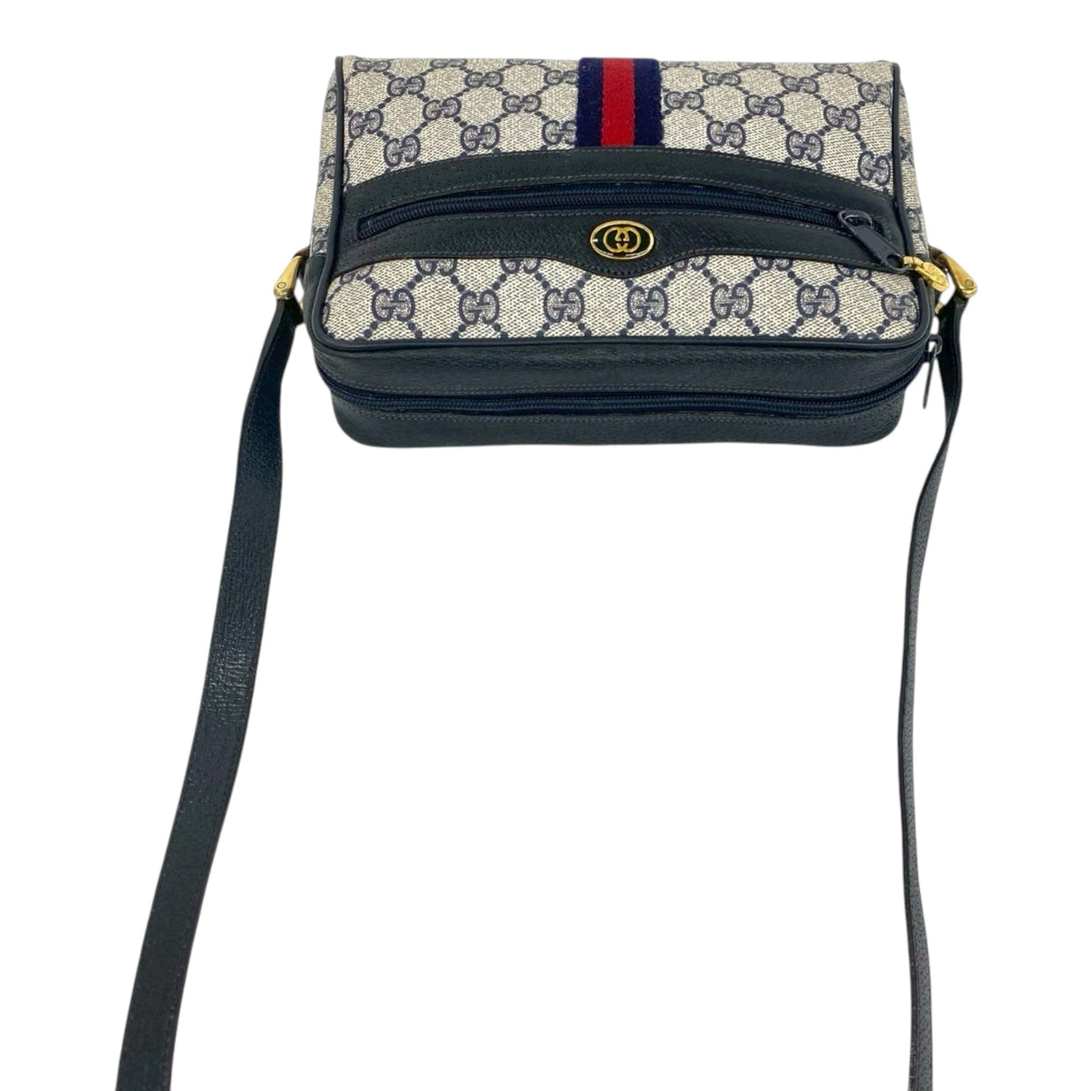 Gucci GG Supreme Interlocking G Web Crossbody