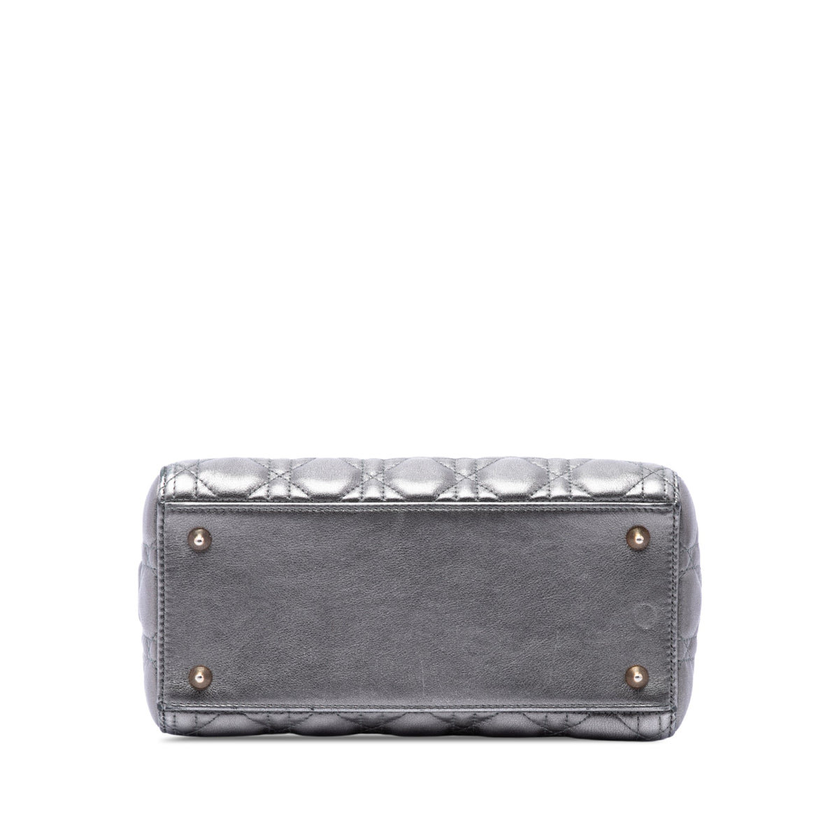 Dior Medium Metallic Lambskin Cannage Lady Dior