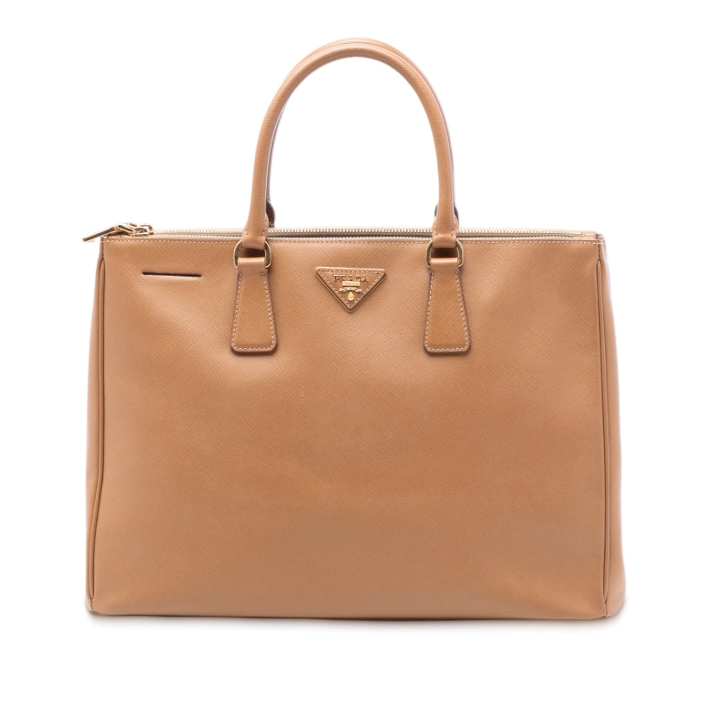 Large Saffiano Lux Galleria Double Zip Tote