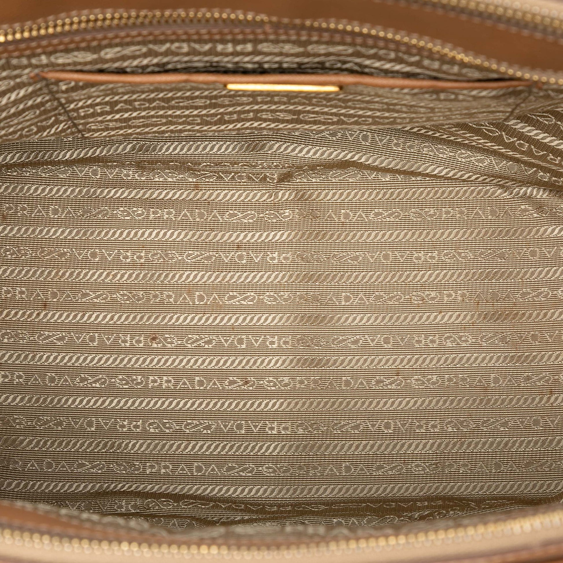 Large Saffiano Lux Galleria Double Zip Tote
