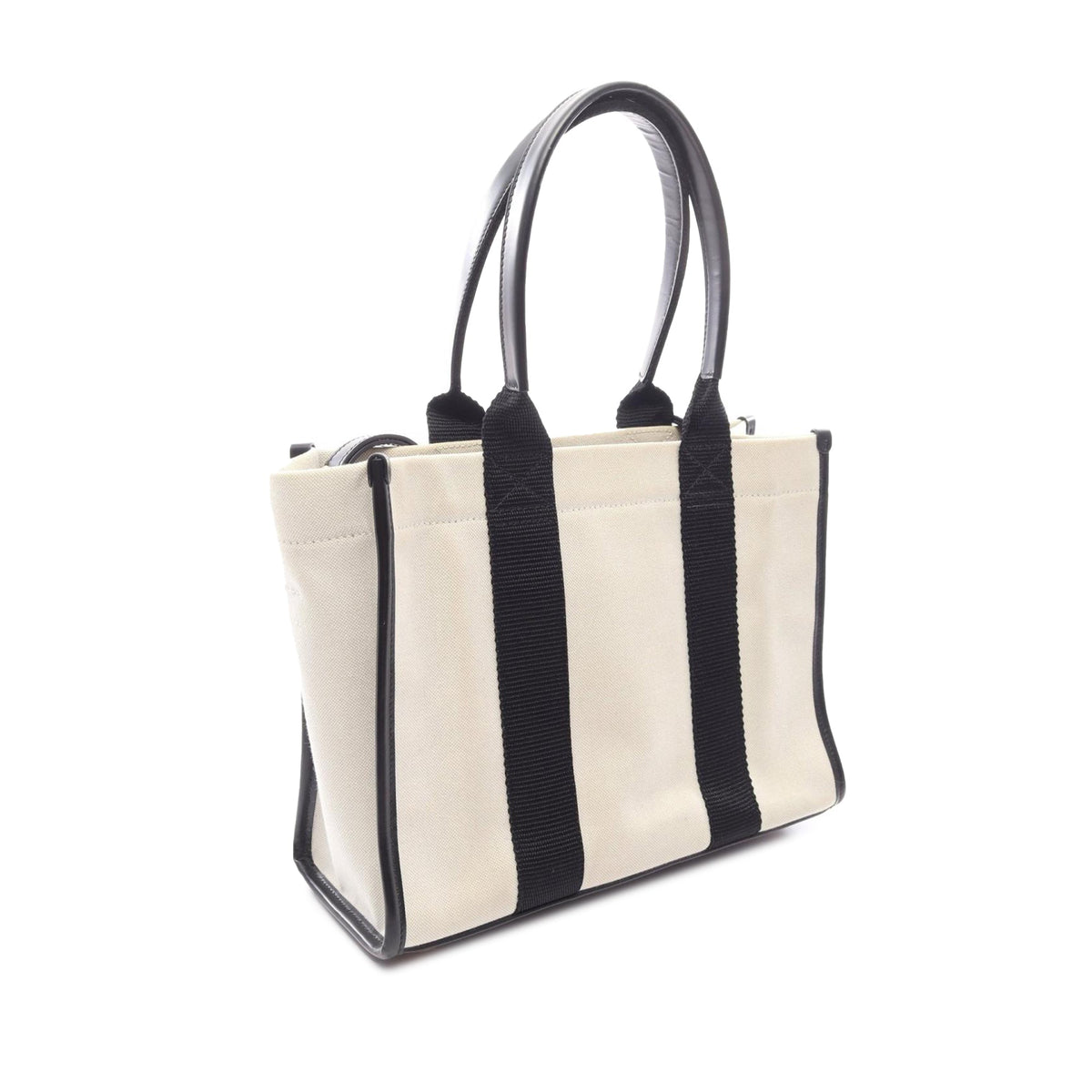 Balenciaga Small Canvas Hardware Tote — White