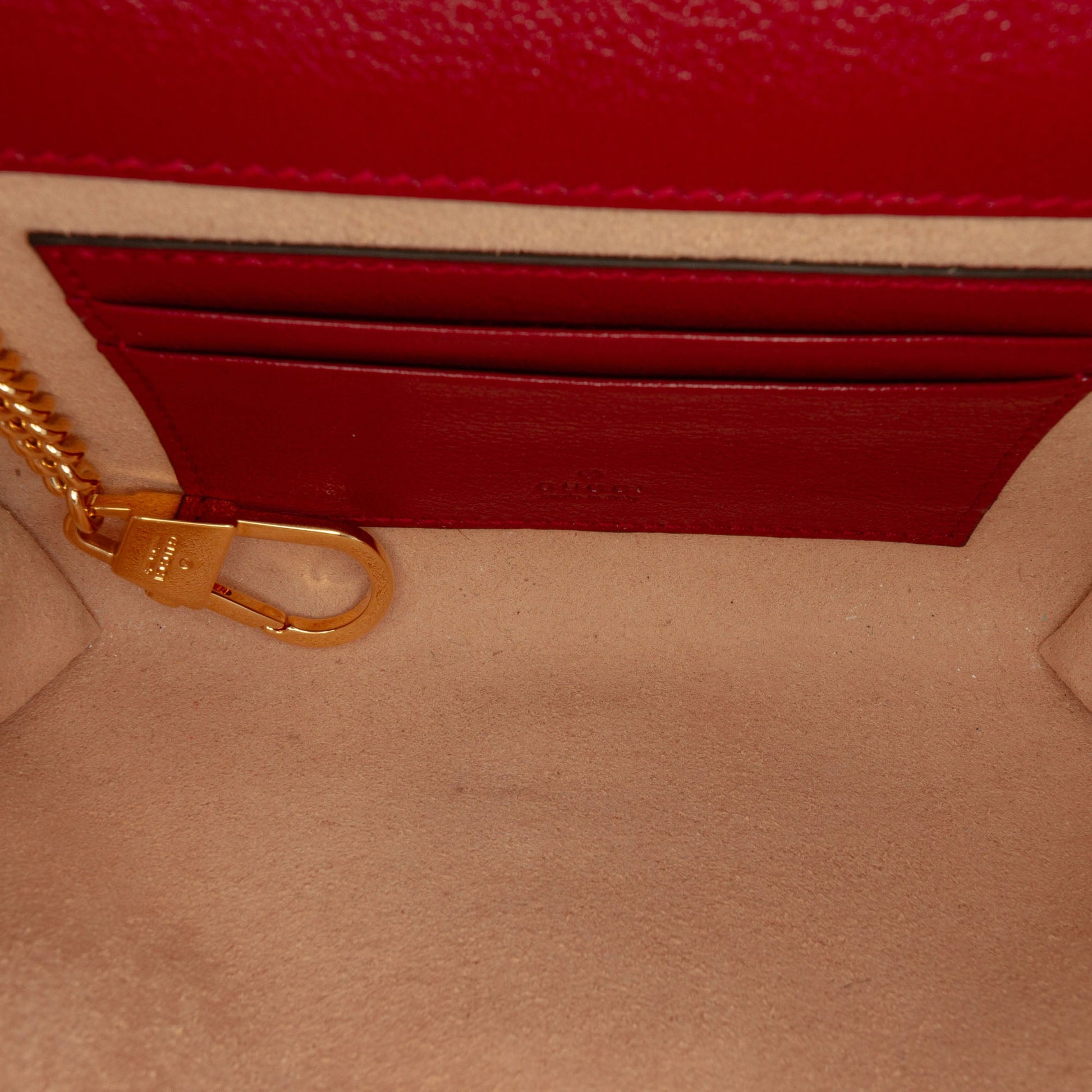Gucci Mini Leather Rajah Web Chain Crossbody