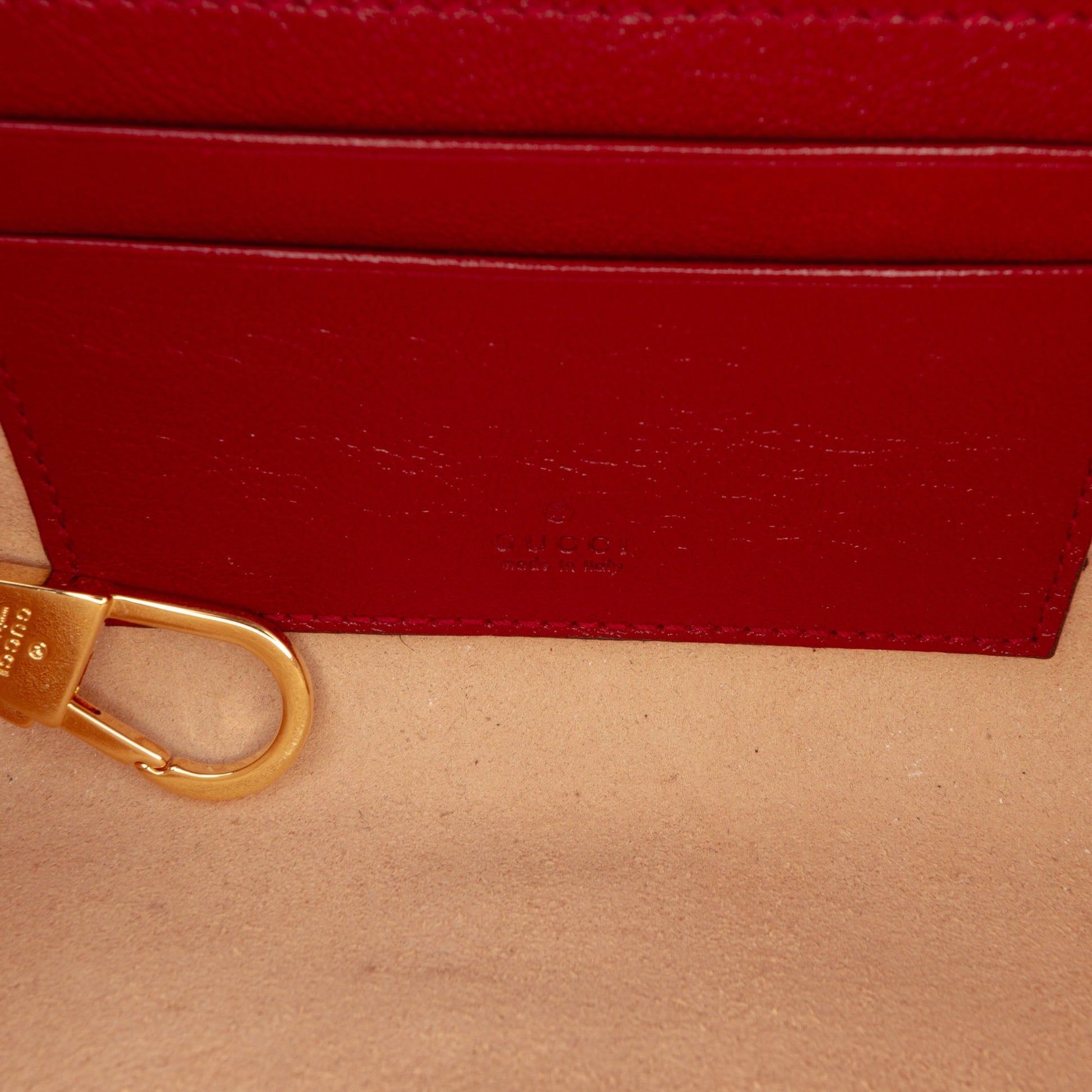 Gucci Mini Leather Rajah Web Chain Crossbody